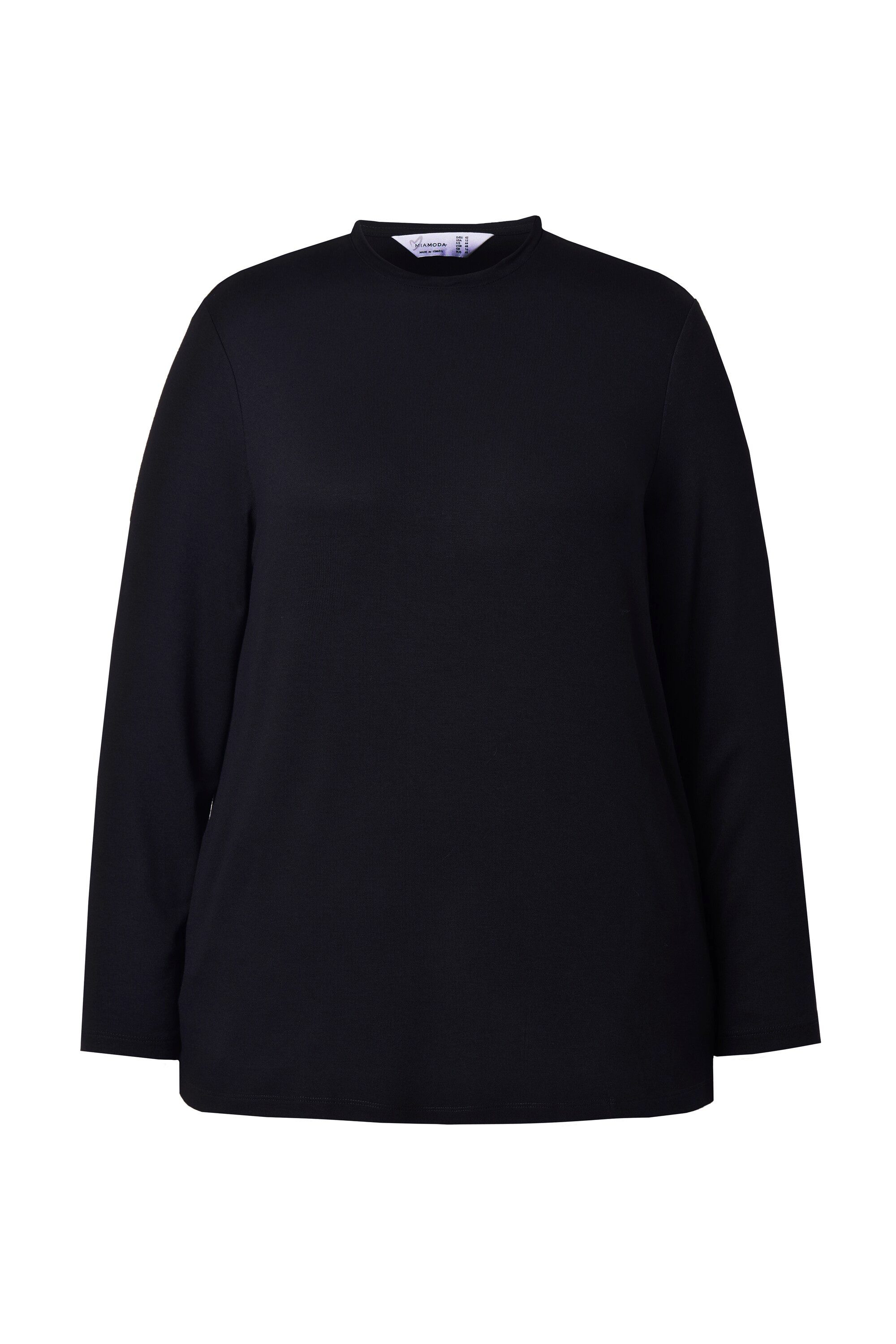 MIAMODA Strickpullover Pullover A-Linie abnehmbarer Hemdkragen günstig online kaufen