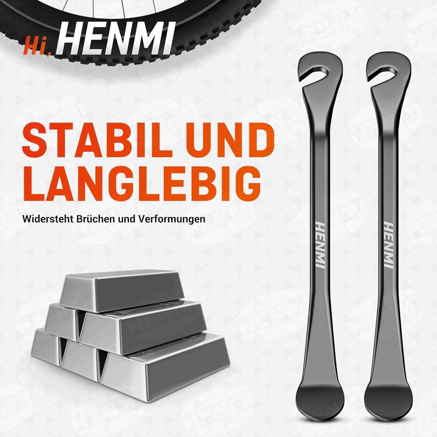 LuxusKollektion Fahrradreifenheber Reifenheber Fahrradreifen Metall 2 Stück Reifenheber mit Felgenschutz