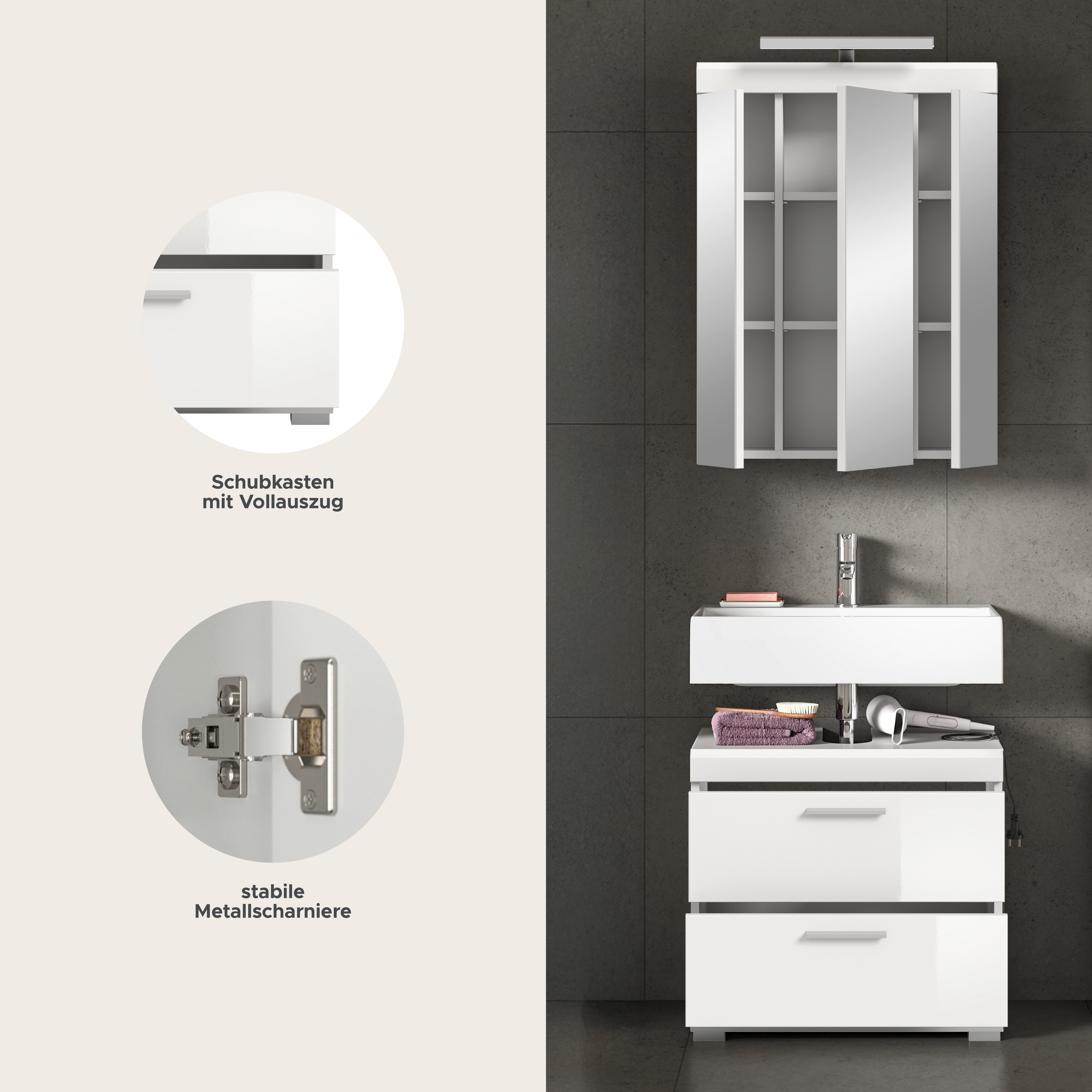 furnling Badmöbel-Set Scott, (2-St., bestehend aus günstig online kaufen