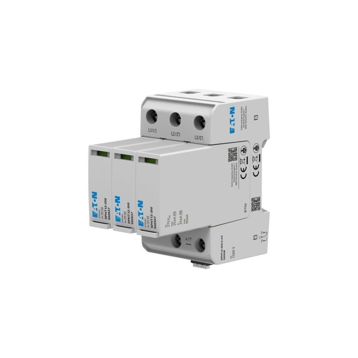 EATON Klemmen Eaton Überspannungsschutzgerät SPHT12-350/3-AX