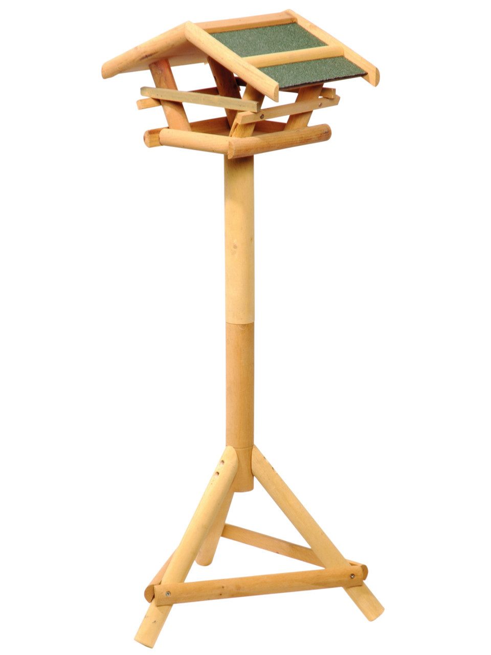 Vogelhaus Dobar Vogelfutterhaus Kiefernholz mit Bitumendach