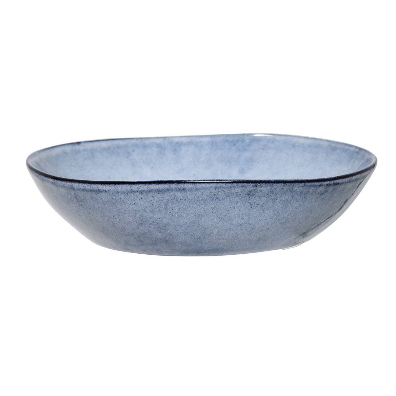 Bloomingville Suppenteller, Blau H:8cm D:22cm Keramik
