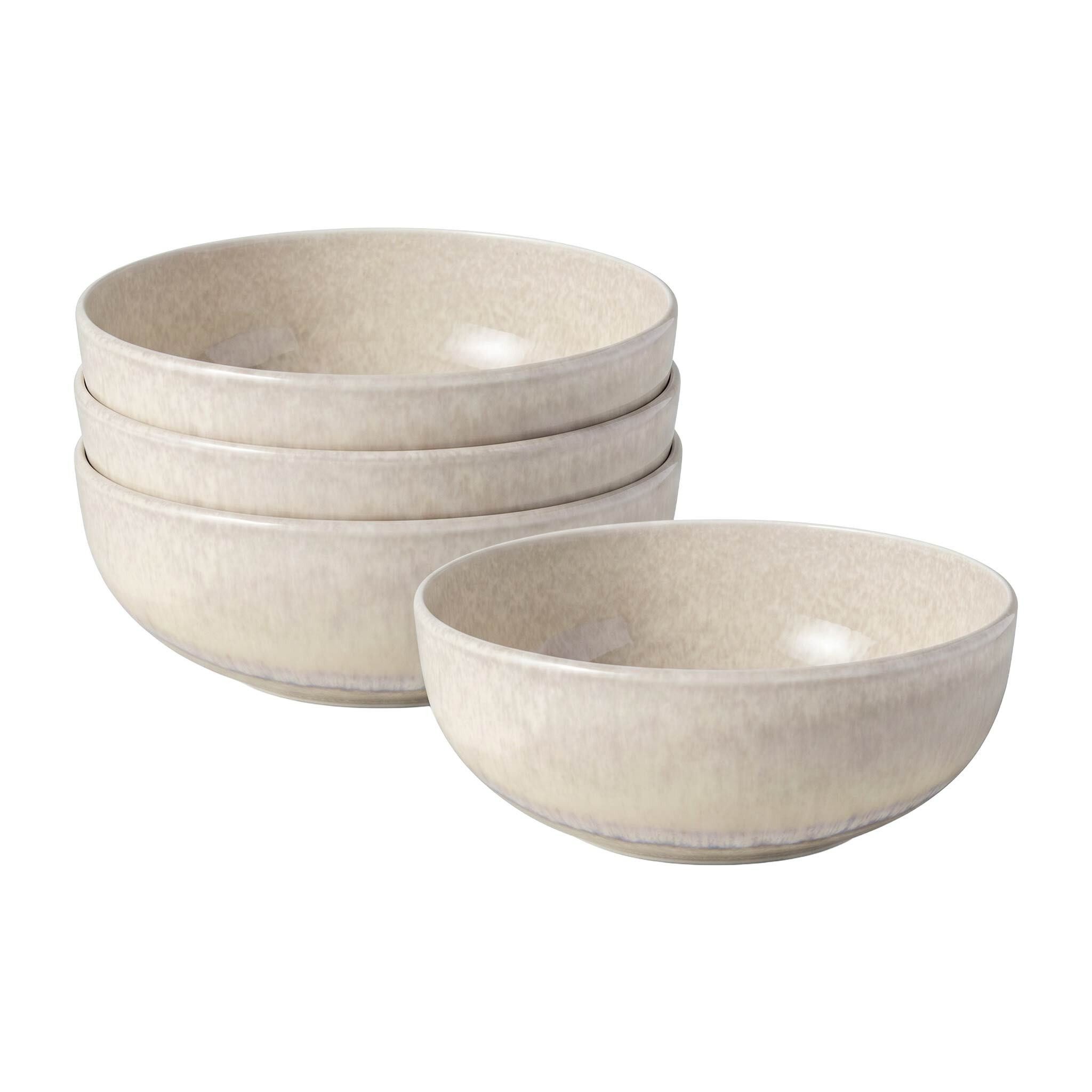 like. by Villeroy & Boch Schale Perlemor Sand Poke Schalen ø 18 cm 4er Set, Porzellan, (4x Schale, 4-tlg)