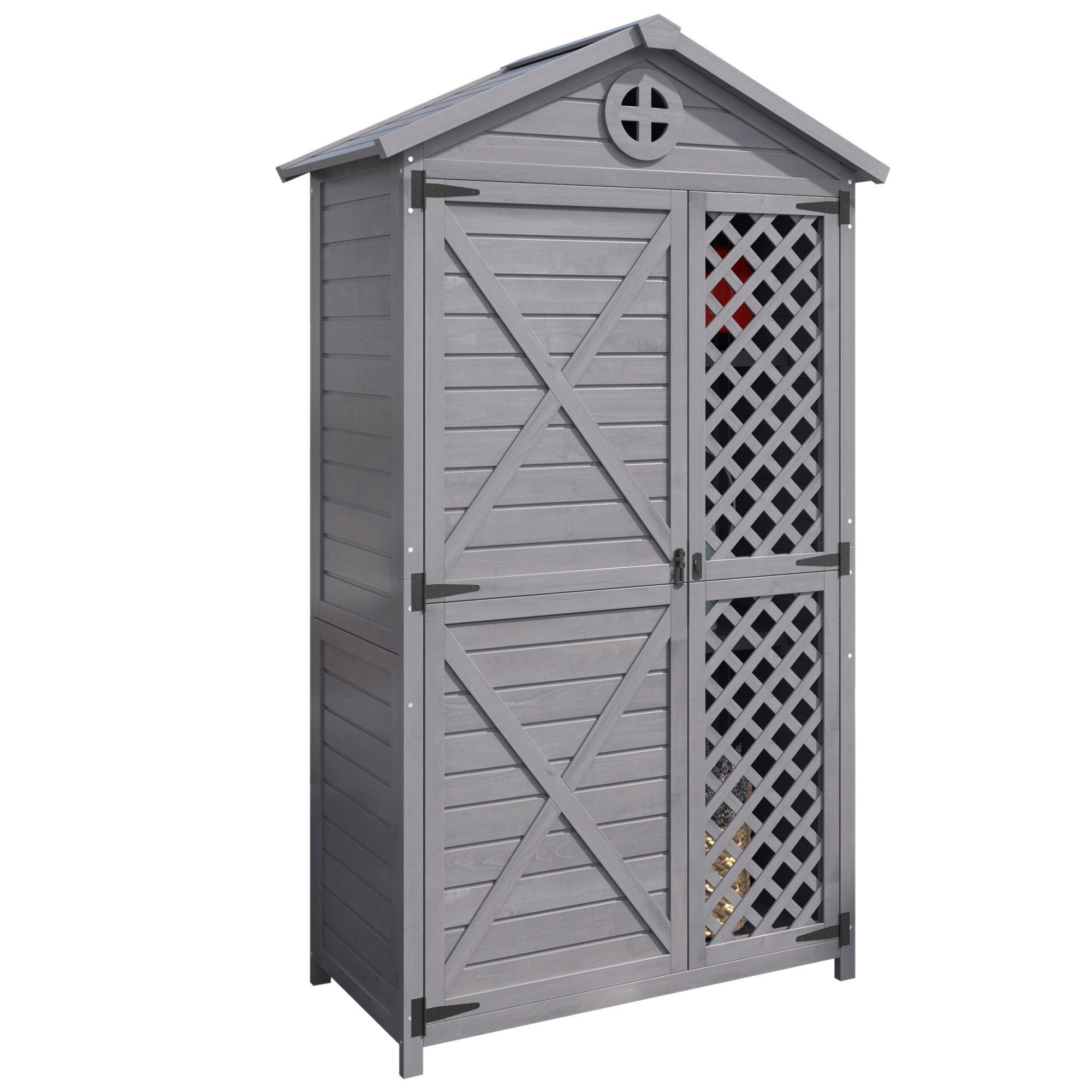 HAUSS SPOLE Garten-Geräteschrank Gartenmöbel Aufbewahrungsschuppen, Werkzeu günstig online kaufen
