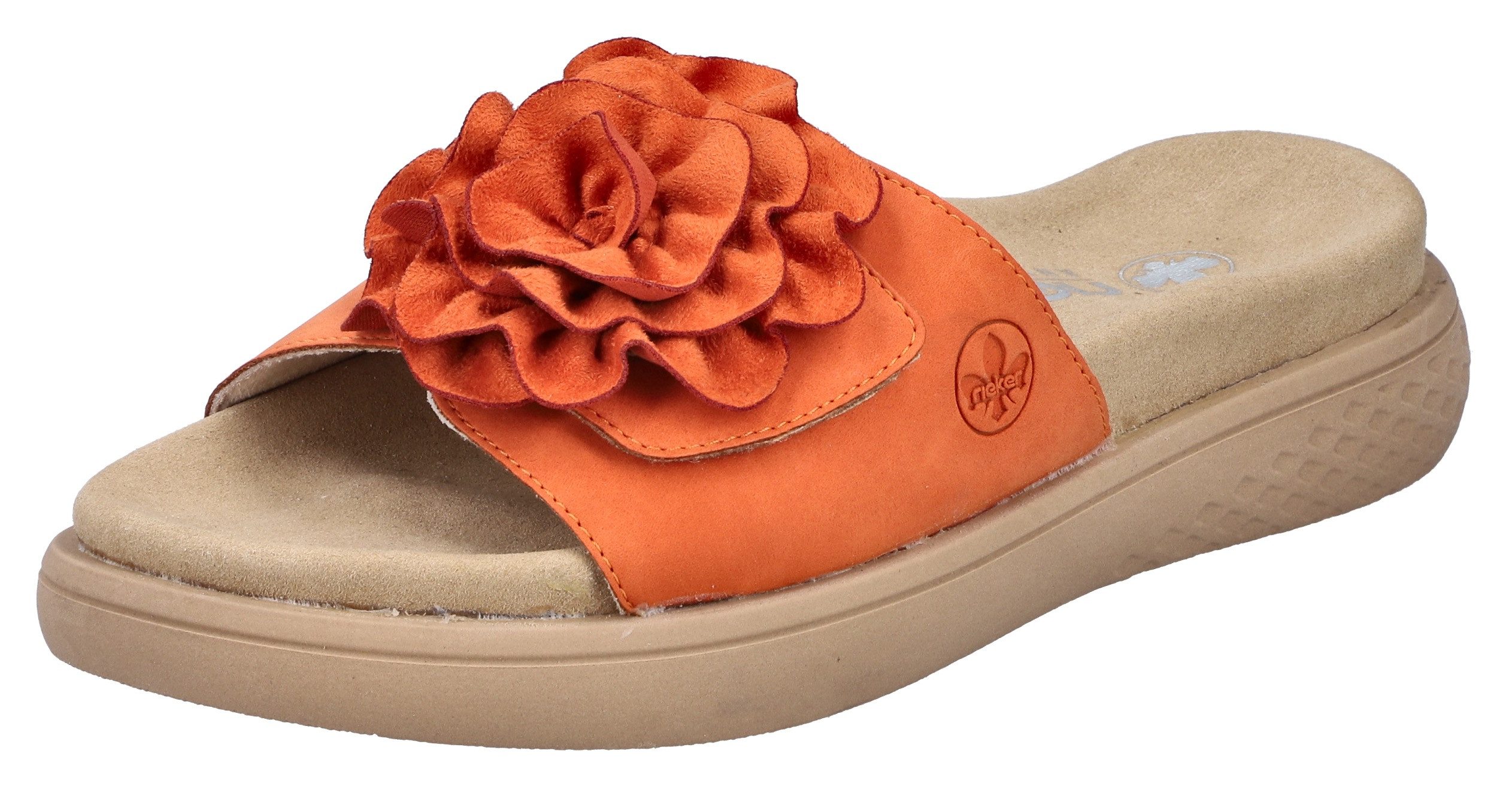 Rieker Pantolette Sommerschuh, Hausschuh, Strandschuh mit bequemem Fußbett