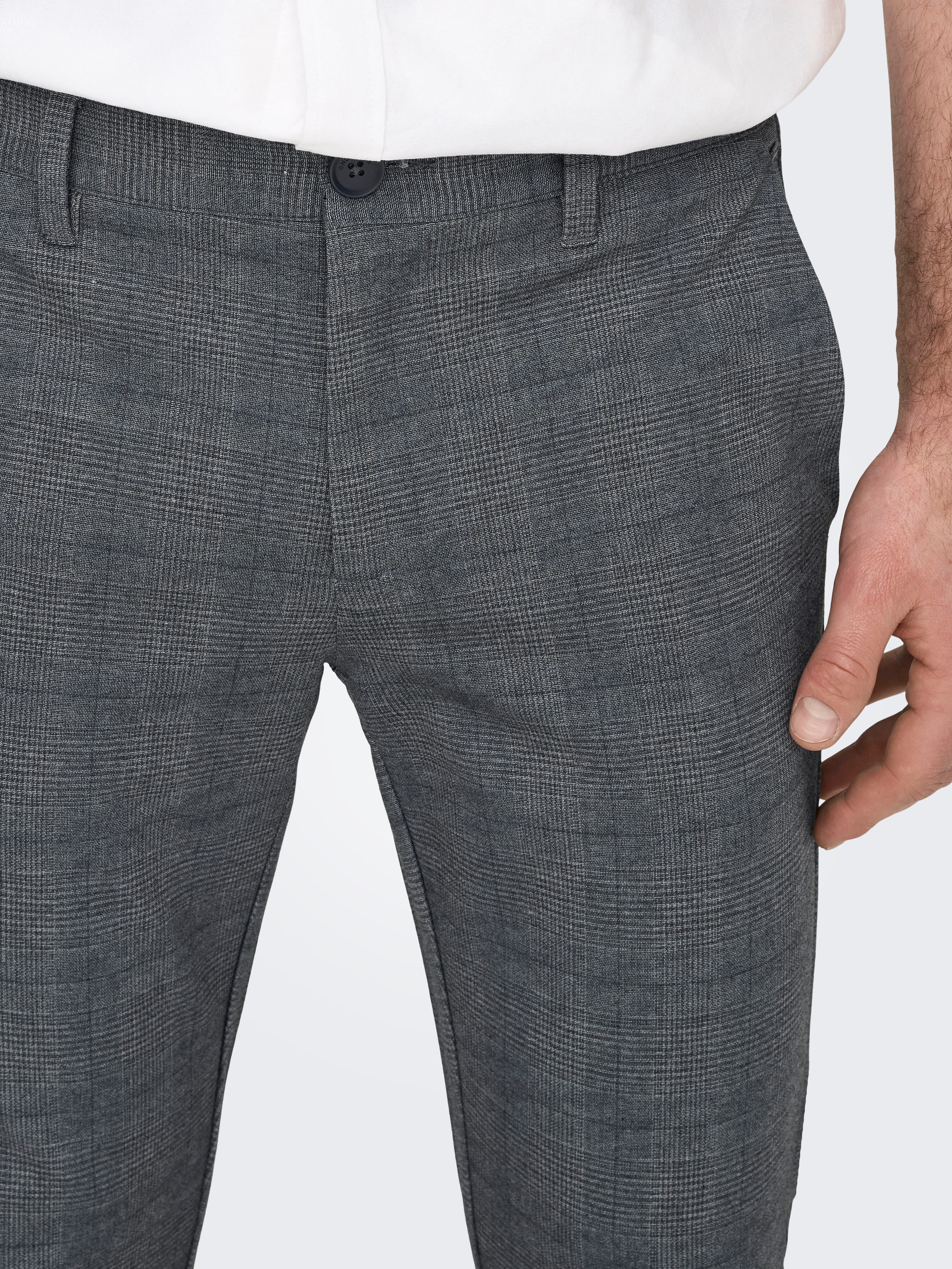 ONLY & SONS Chinohose ONSMARK SLIM CHECK 020919 PANT NOOS