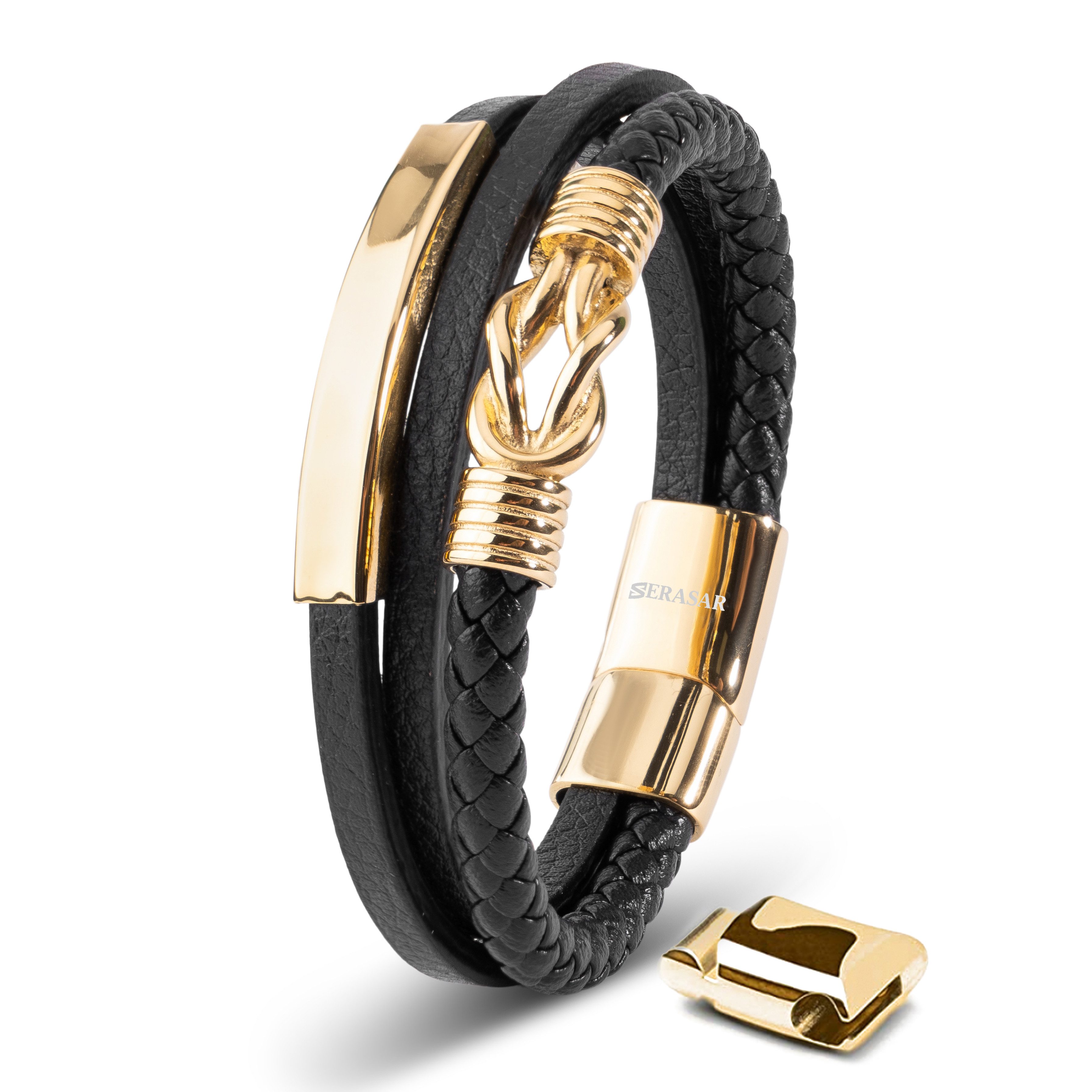 SERASAR Lederarmband Leder Herrenarmband "Proud" (Klassisch, günstig online kaufen