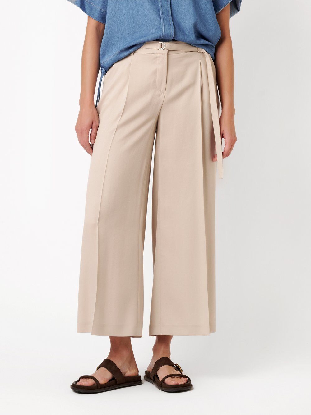 TONI Culotte Luisa Culotte mit Gürtel und Bundfalten