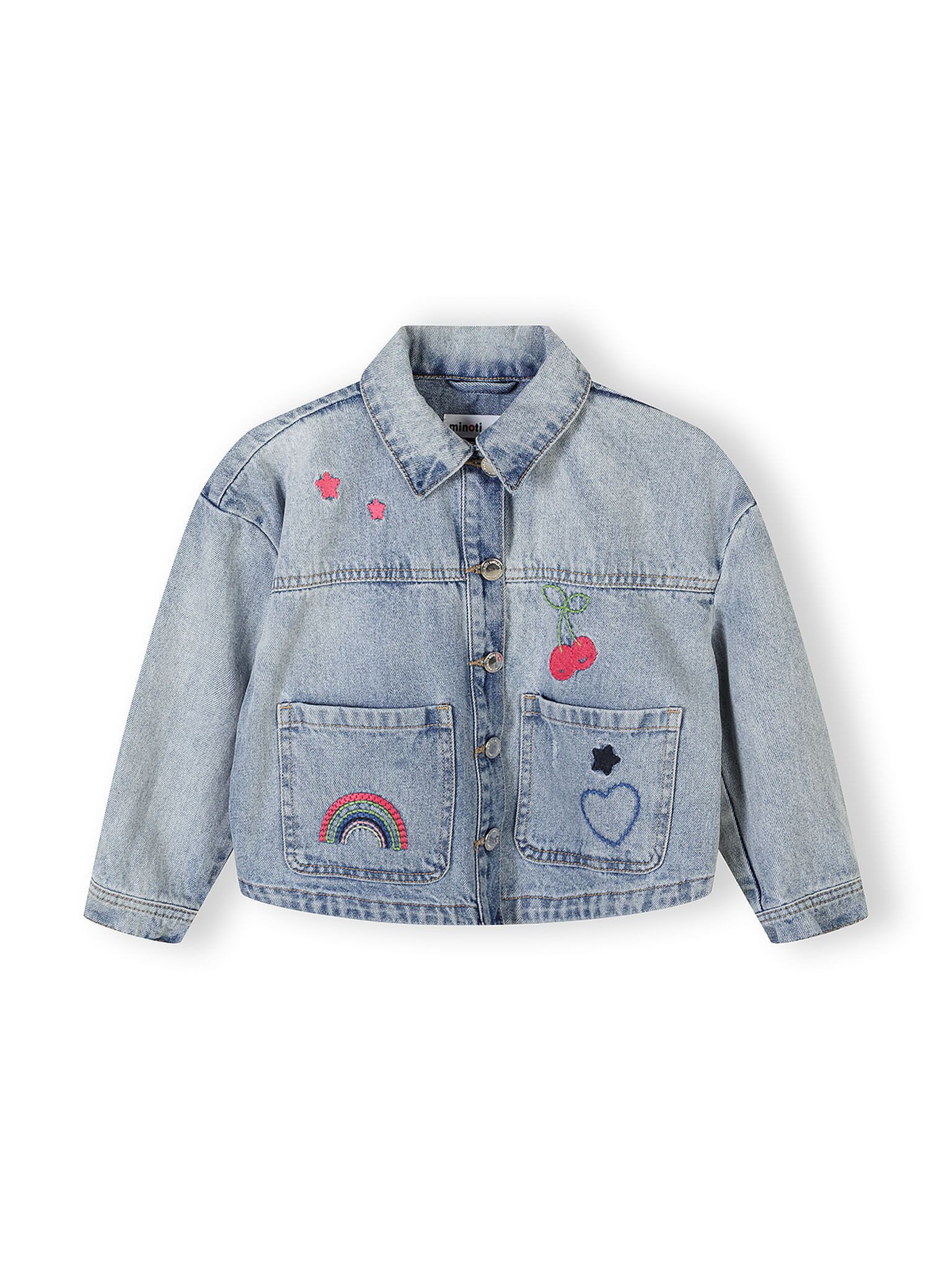 MINOTI Jeansjacke mit zauberhaften Stickereien