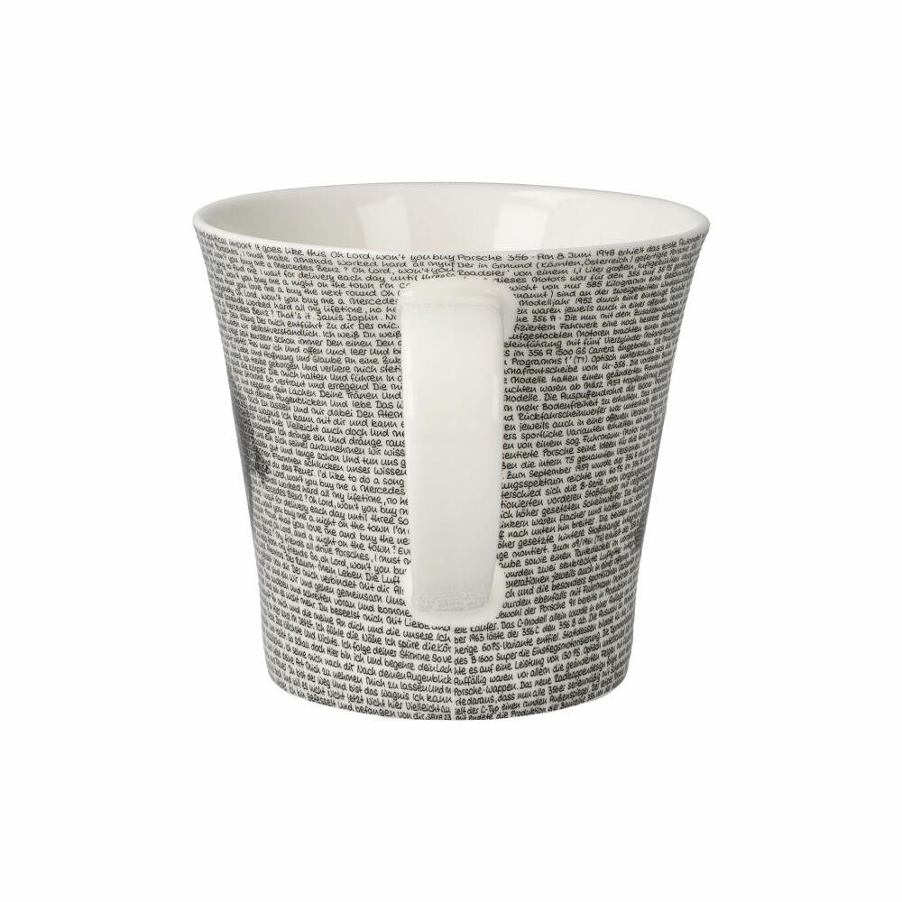 Goebel Becher Saxa - Porsche 356 Black, Fine Bone China