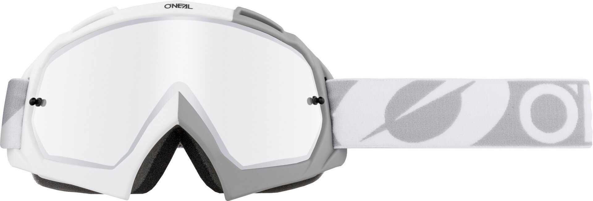 Motorradbrille White/Grey Twoface Brille Silver B-10 Mirror O’NEAL Motocross