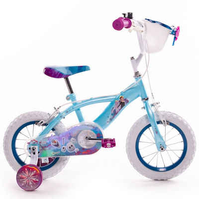 Huffy Kinderfahrrad 12 Zoll Kinder Mädchen Fahrrad Rad Rad Elsa Frozen Eiskönigin 22971w, 1 Gang, Korb, Stützräder
