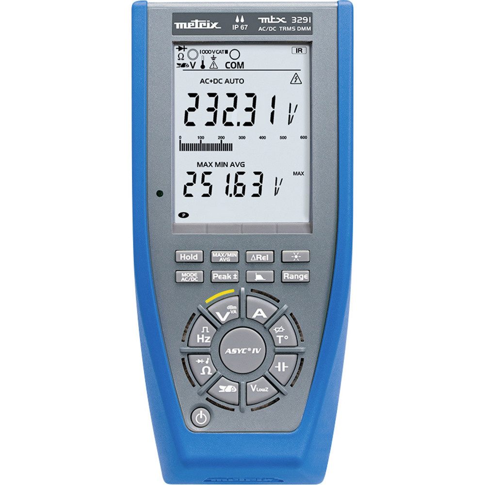 METRIX Spannungsprüfer Metrix MTX 3291 Hand-Multimeter digital CAT III 1000 V, CAT IV 600 V, (MTX 3291)