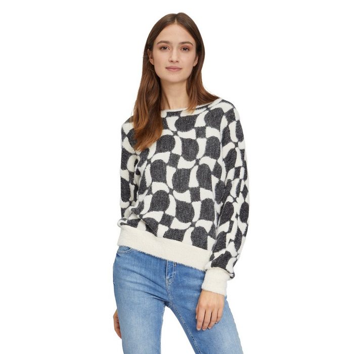 Betty&Co Strickpullover mit Jacquard (1-tlg) Material