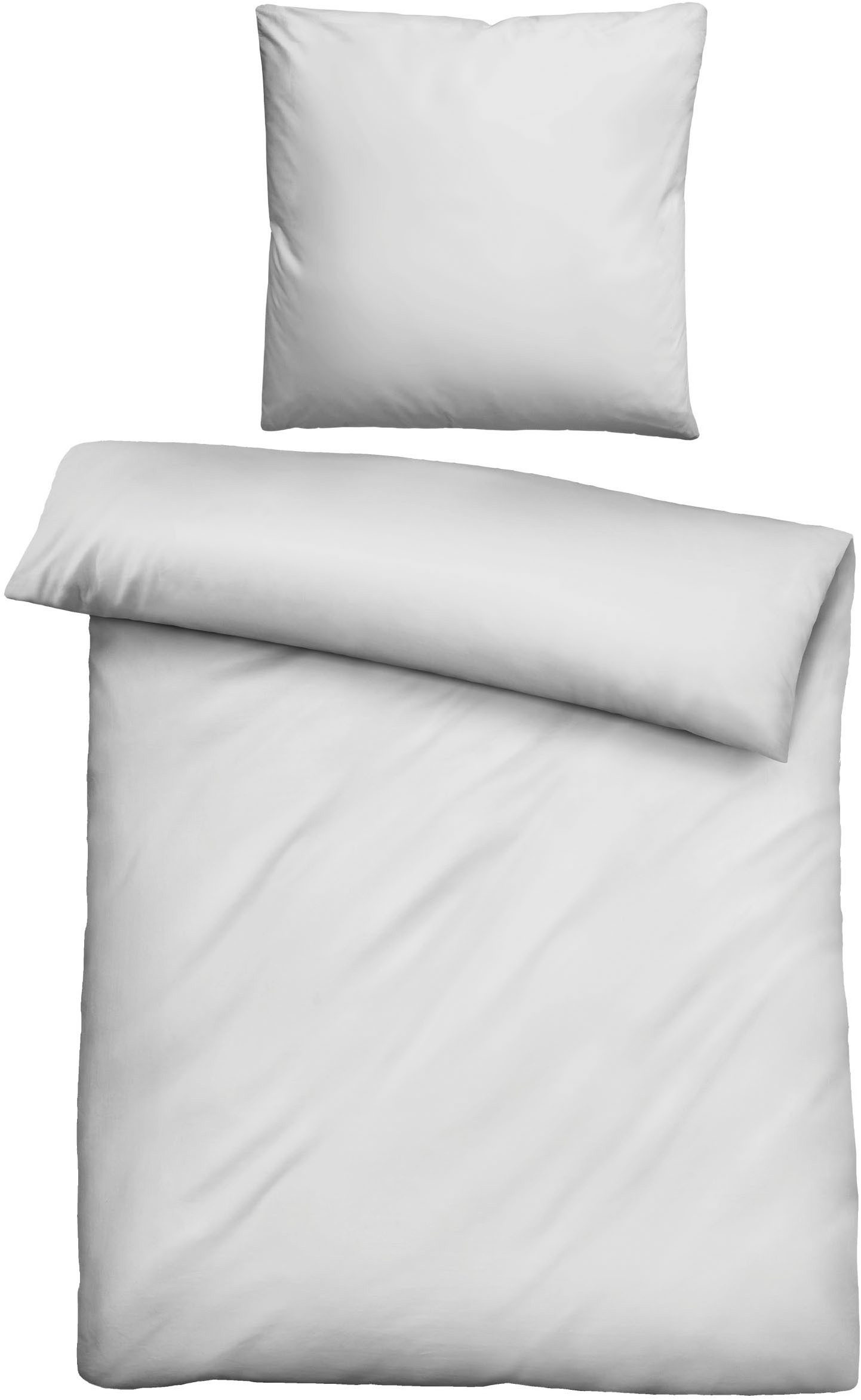 Biberna Bettwäsche 0470500, hochwertige TENCEL Qualität, Lyocell, 2 teilig, natürlicher Rohstoff, schnelltrocknend, angenehm weich, atmungsaktiv