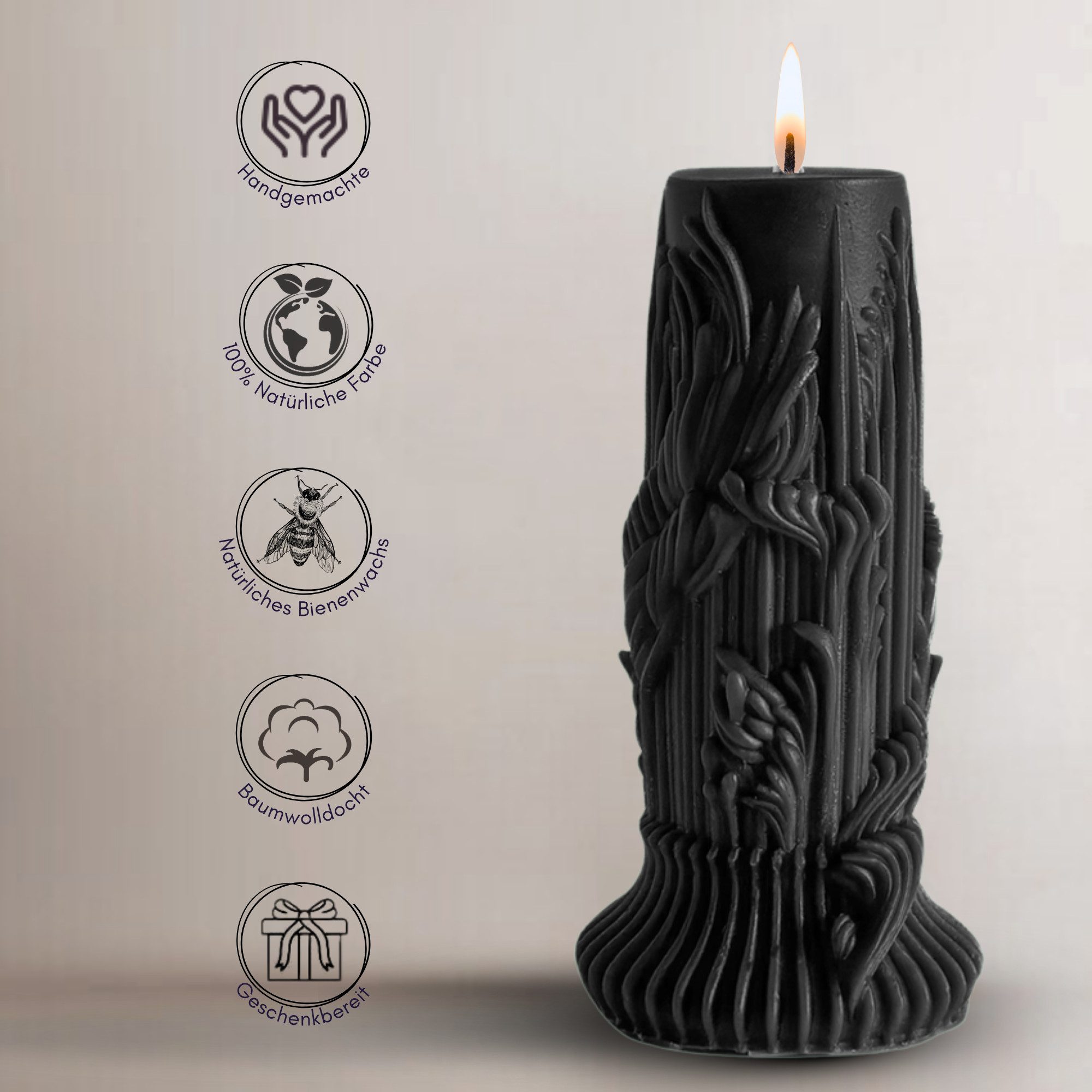 NoblesBox Formkerze Handgemachte Kerze, Dekokerze, Wachskerze, Haushaltsker günstig online kaufen