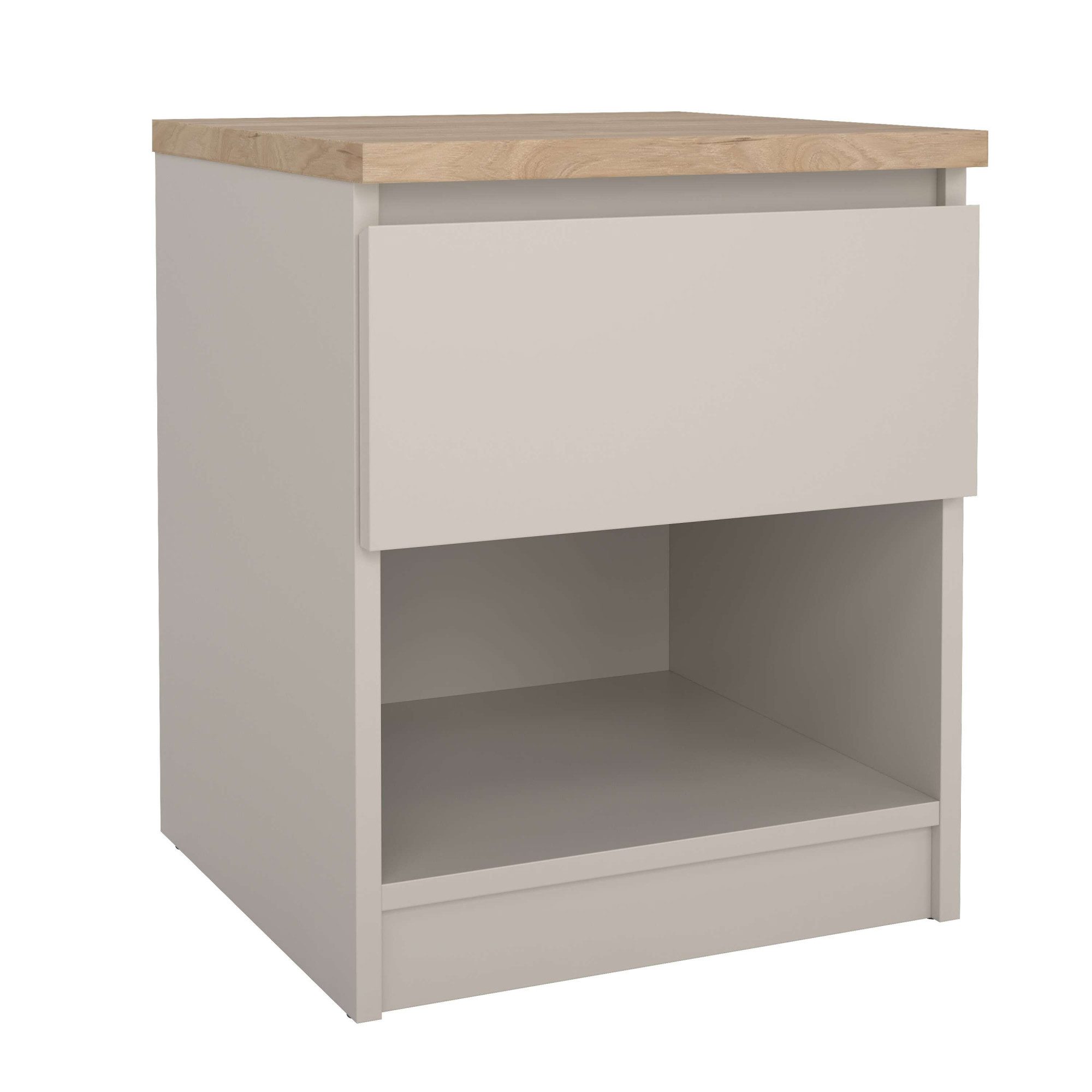 Home affaire Nachttisch Naia, Nachtkommode, Nachtschrank, Beistelltisch, mit 1 Schublade, Breite 40 cm, Höhe 50 cm
