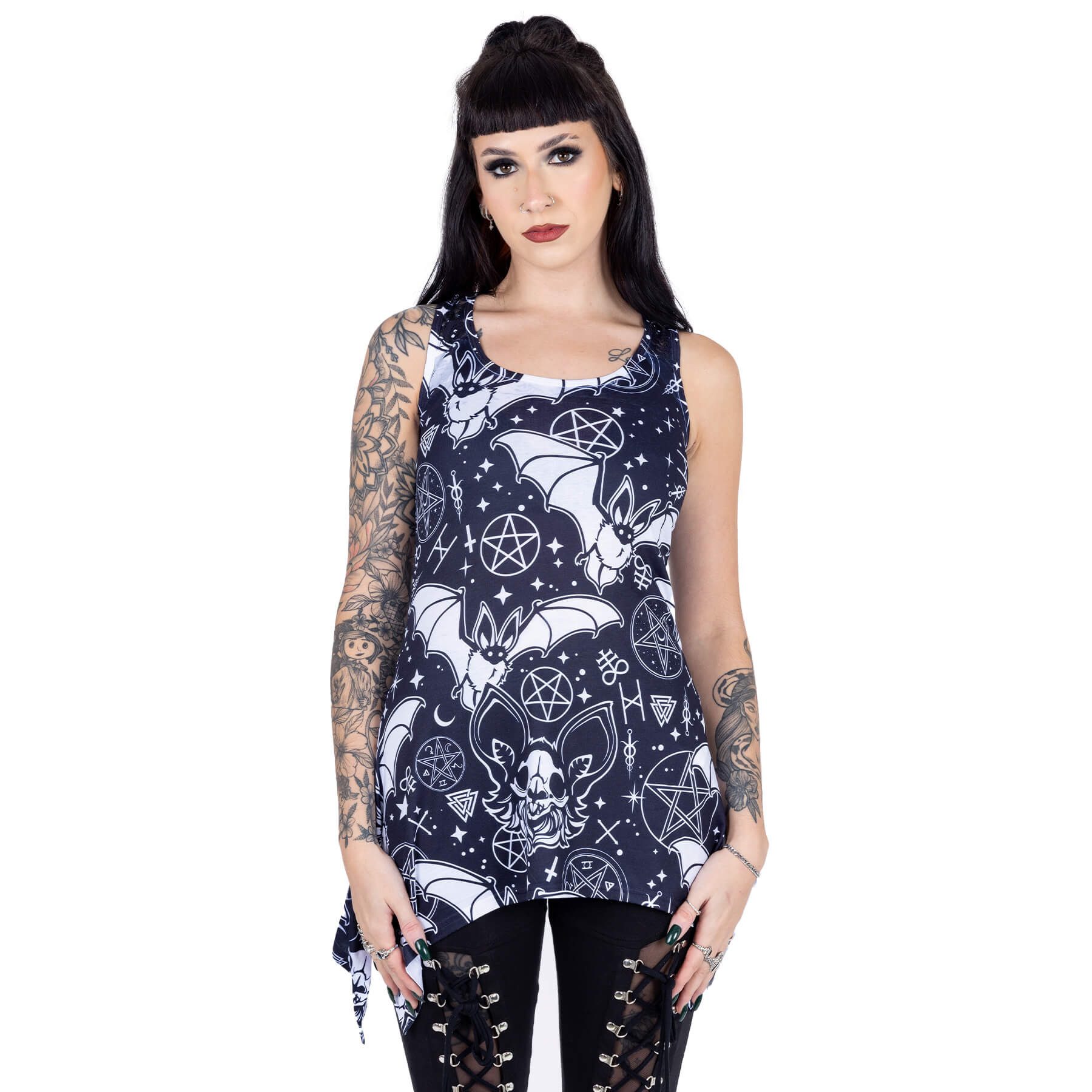 Heartless Tanktop Conjure Lace Panel Vest günstig online kaufen