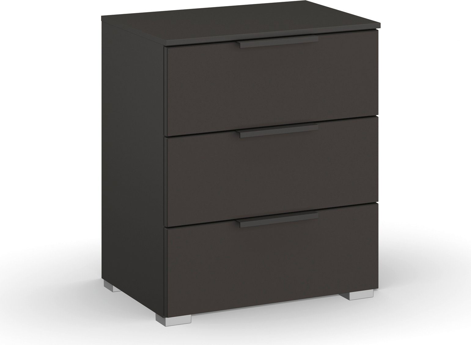 rauch Nachtkommode Nachttisch Nachtkonsole Nachtschrank SKAT MERIDIAN (inkl. SOFT-CLOSE-FUNKTION), mit 3 Schubladen in elegantem Design MADE IN GERMANY