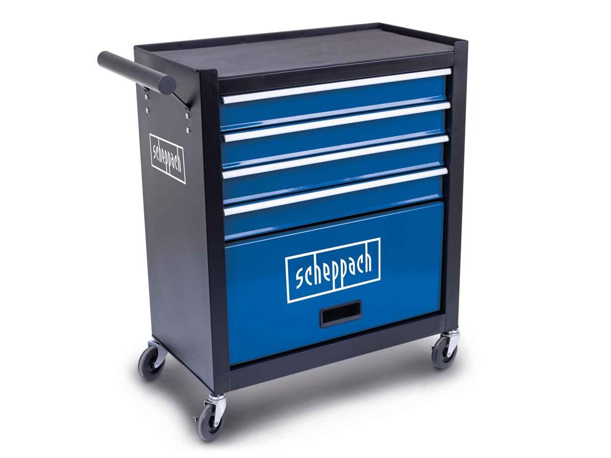 Scheppach Werkstattwagen TW1300, ohne Інструмент, max. Traglast:120 kg, 4 Schubladen & 1 Інструментfach