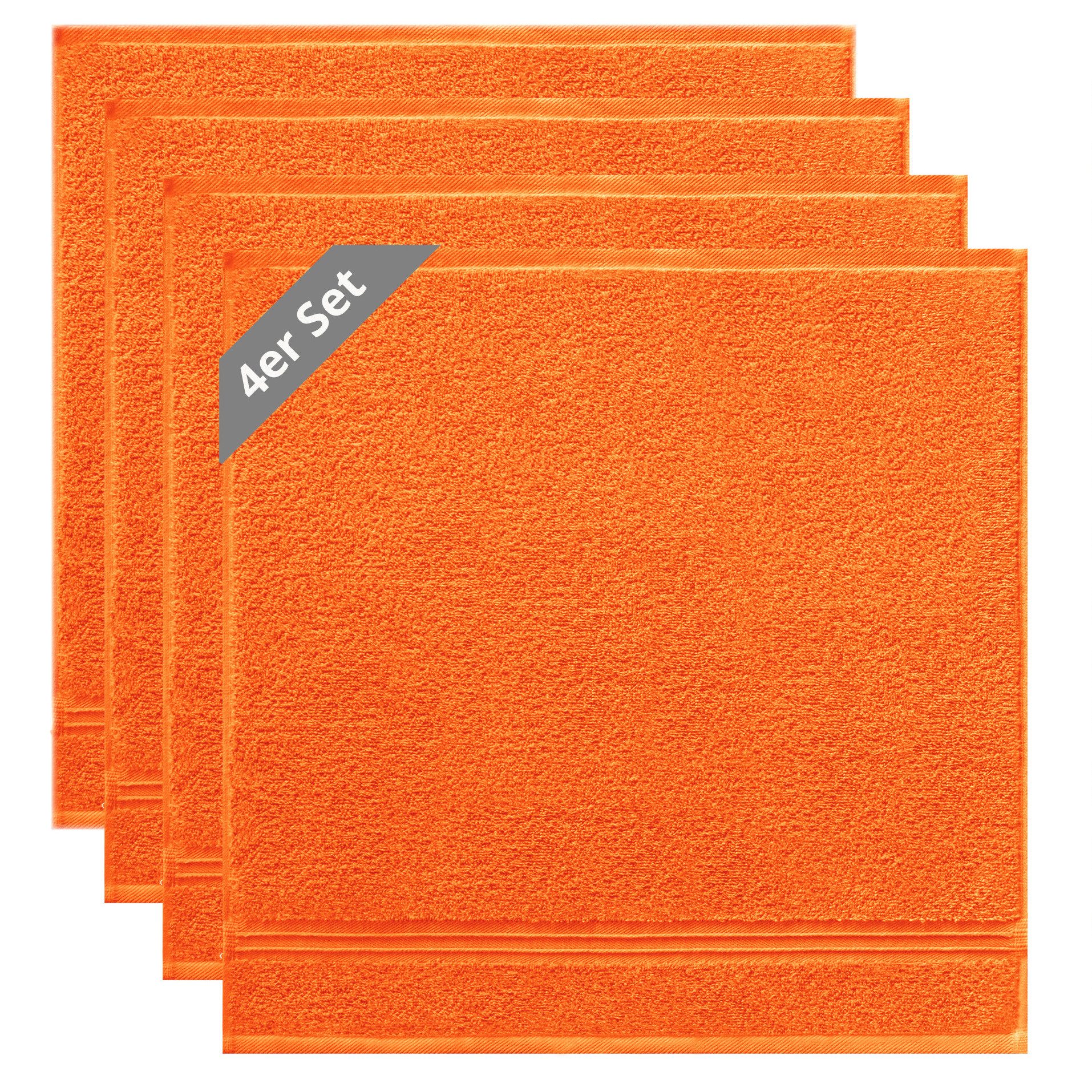 Lashuma Geschirrtuch Premium, (Spar-Set, 4-tlg., Küchenhandtücher 50x50 cm), kleine Frottee Handtücher für Küche, Bad, Garten, Camping