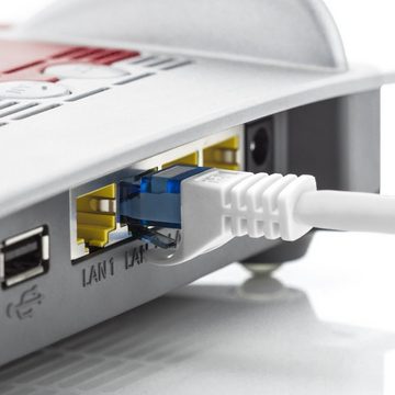 deleyCON deleyCON 10x 2m CAT6 Patchkabel Netzwerkkabel Gigabit LAN DSL S/FTP LAN-Kabel