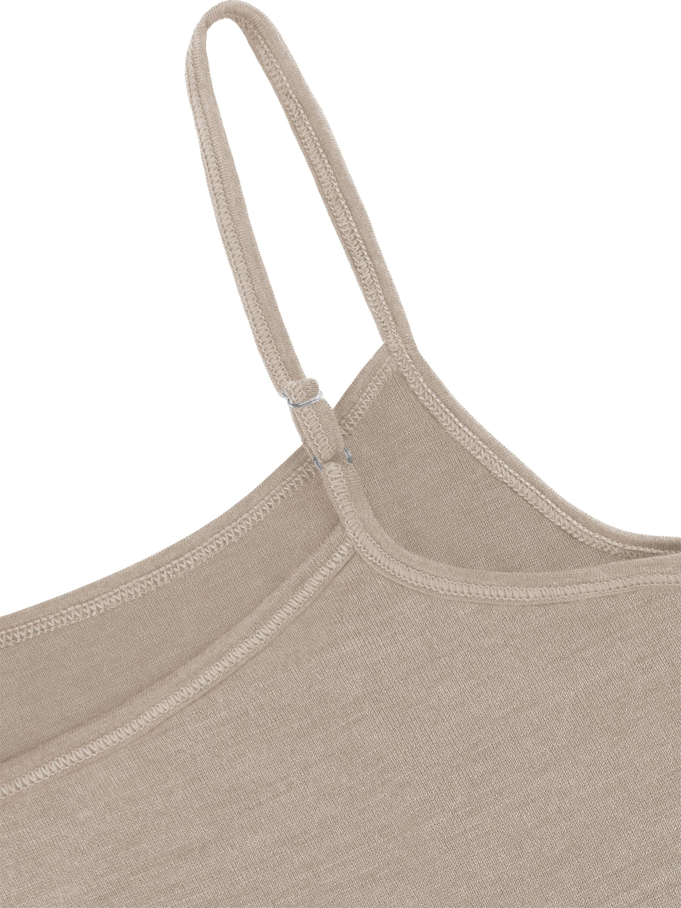 normani Unterhemd Damen Merino Top mit Spagettiträgern Kyneton Merino Top ärmelloses Shirt Unterwäsche aus 100% Bio-Merinowolle