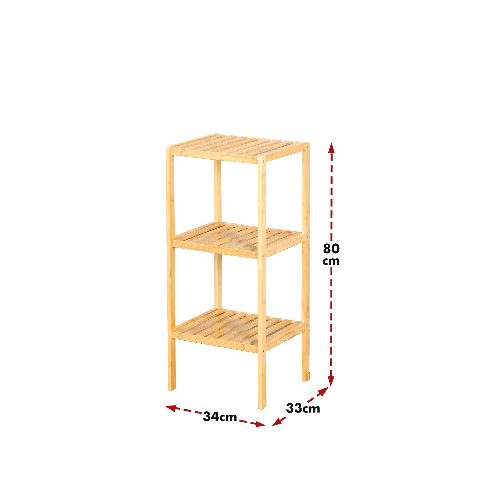 Floordirekt Standregal aus Bambus Lowa, Kreativen Anordnung Ihrer Wohnacces günstig online kaufen