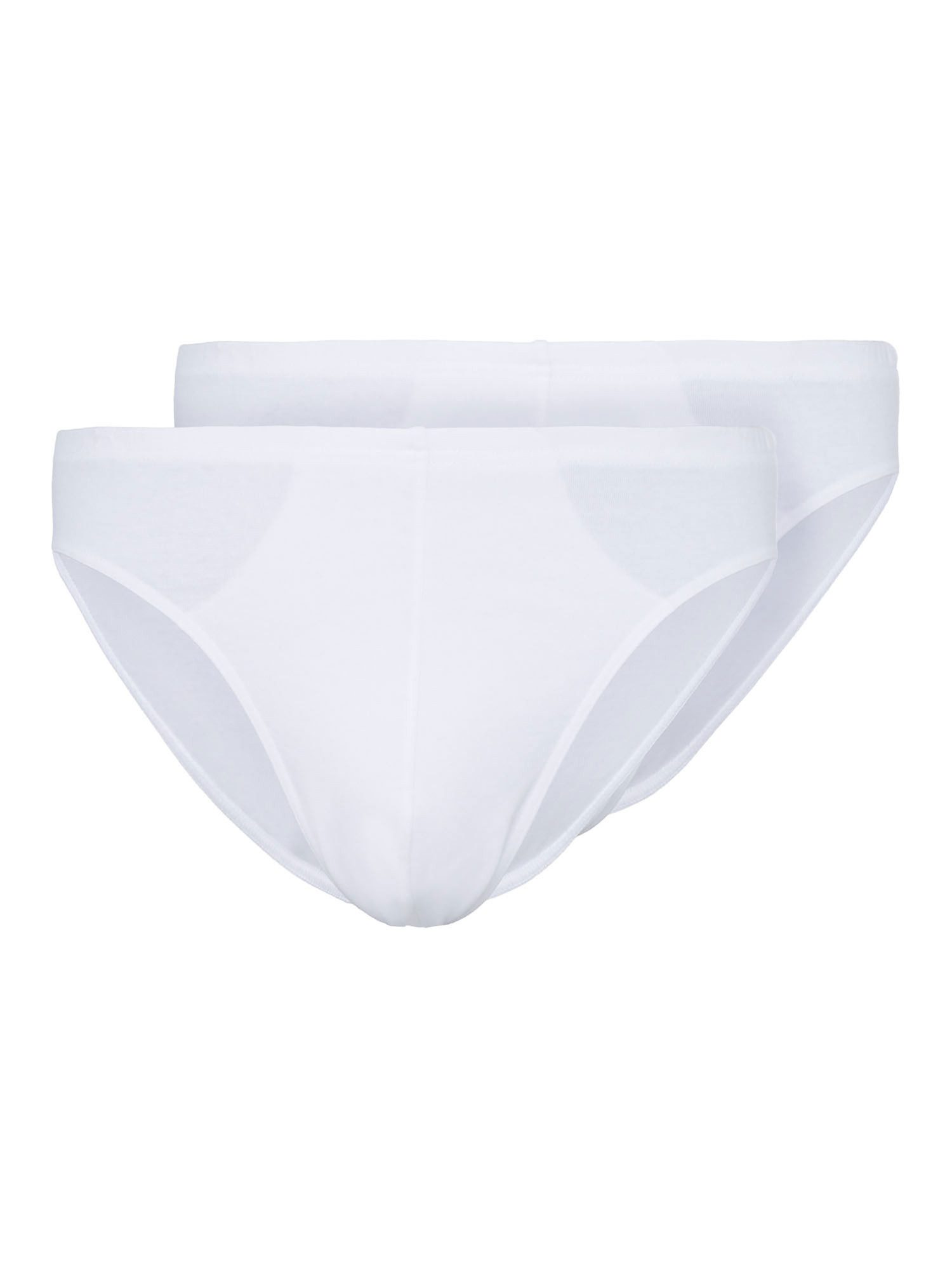 Skiny Slip Herren Brasil Slip 2er Pack Cotton Multipack (Spar-Set, 2-St) hoher Baumwollanteil, genähte elastische Beinabschlüsse