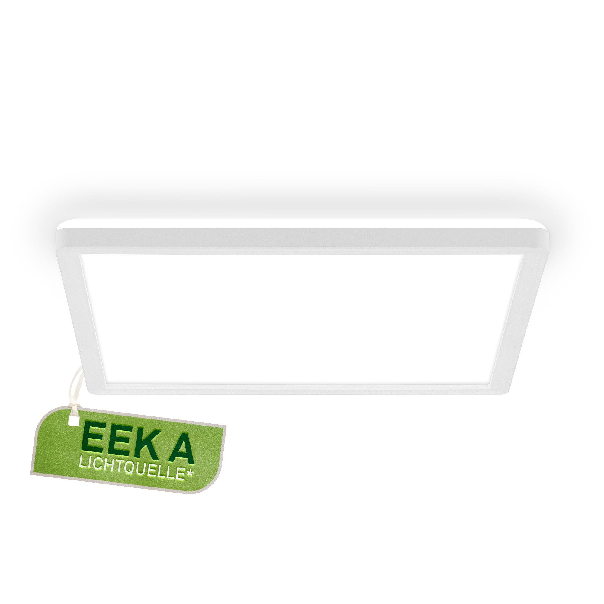 Briloner Leuchten LED Panel Deckenlampe ultraflach Energieeffizienz A Backlight-Effekt, LED fest integriert, LED wechselbar, 4000K, Verschiedene Ausführungen, Wohnzimmer Schlafzimmer Küche