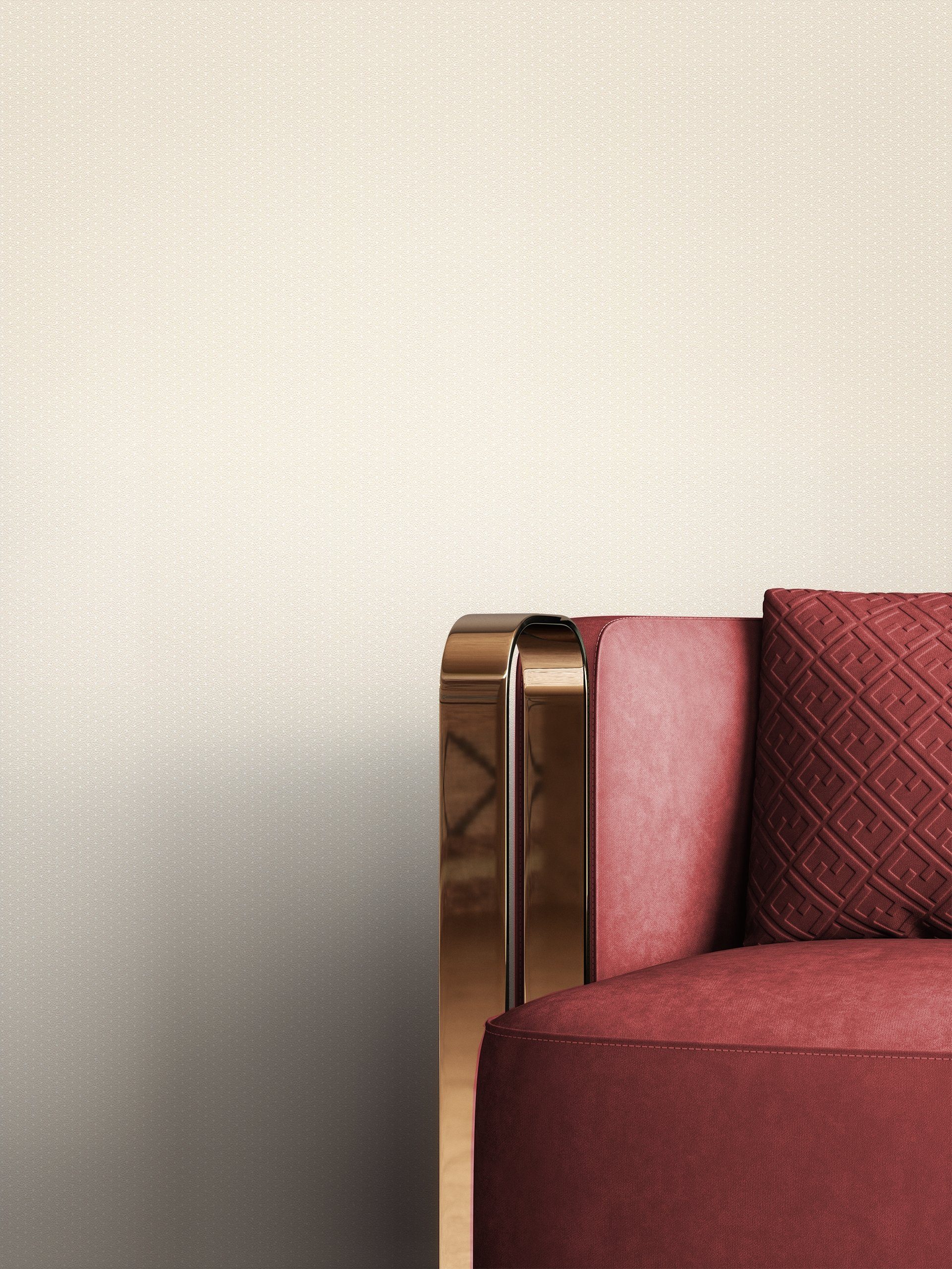 Newroom Vliestapete, Beige Tapete Landhaus Punkte günstig online kaufen