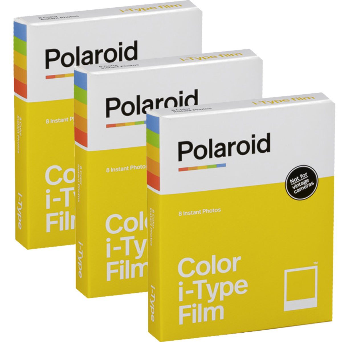 Polaroid 3x Polaroid Color i-Type für Sofortbildkamera | Sofortbildkameras