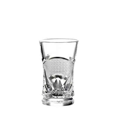 ARNSTADT KRISTALL Schnapsglas Stamper Mon Plaisir (8 cm) - Mundgeblasen · von Hand geschliffen · Mad