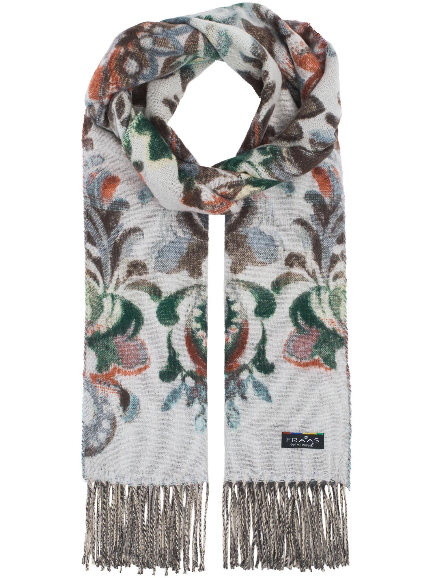 Fraas Modeschal Cashmink-Schal mit romantischem Blumen- und Ranken-Design