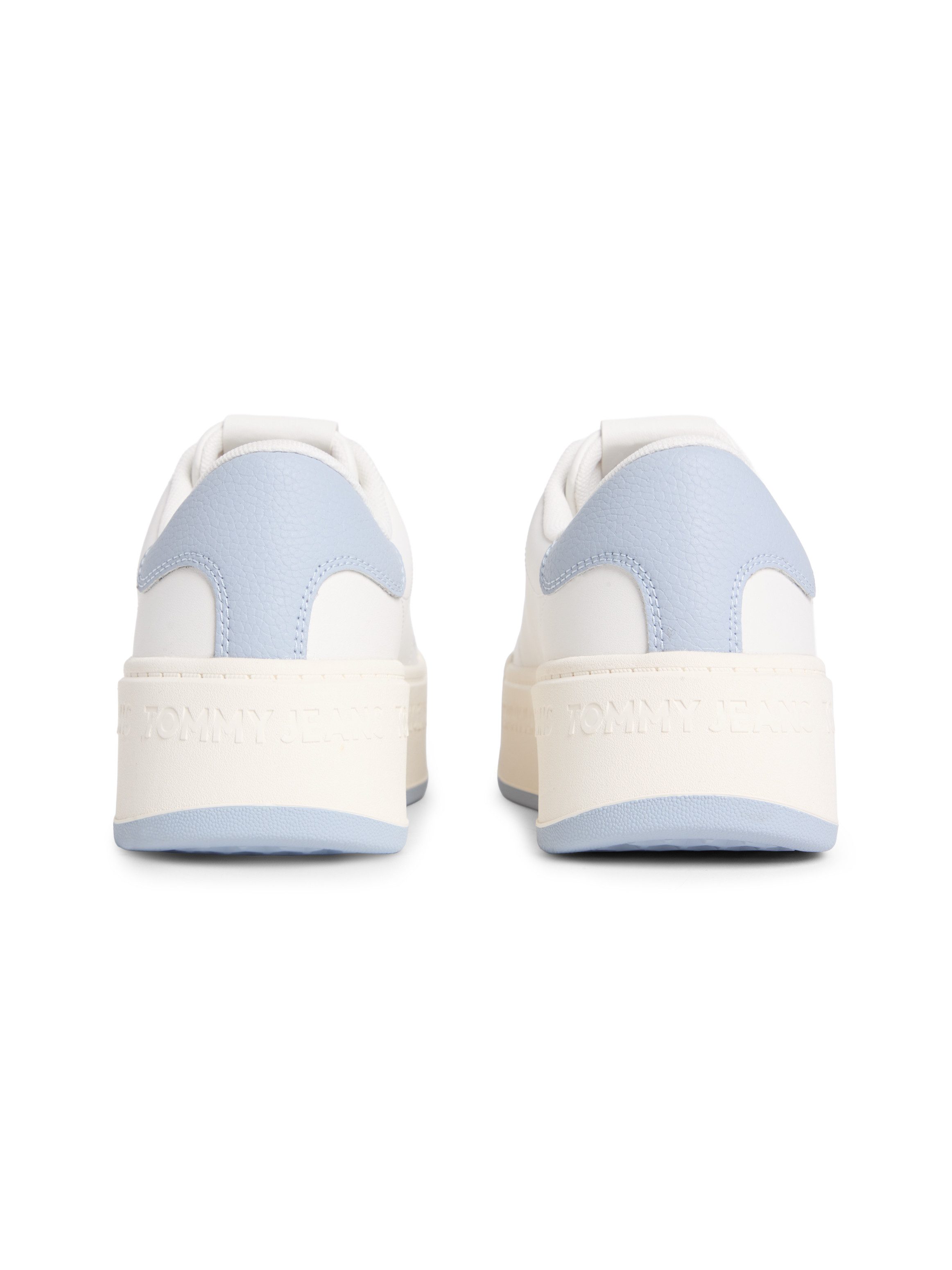 Tommy Jeans PLATFORM LOGO SNEAKER Plateausneaker Schnürschuh, Halbschuh, Freizeitschuh mit seitlicher Logoflag