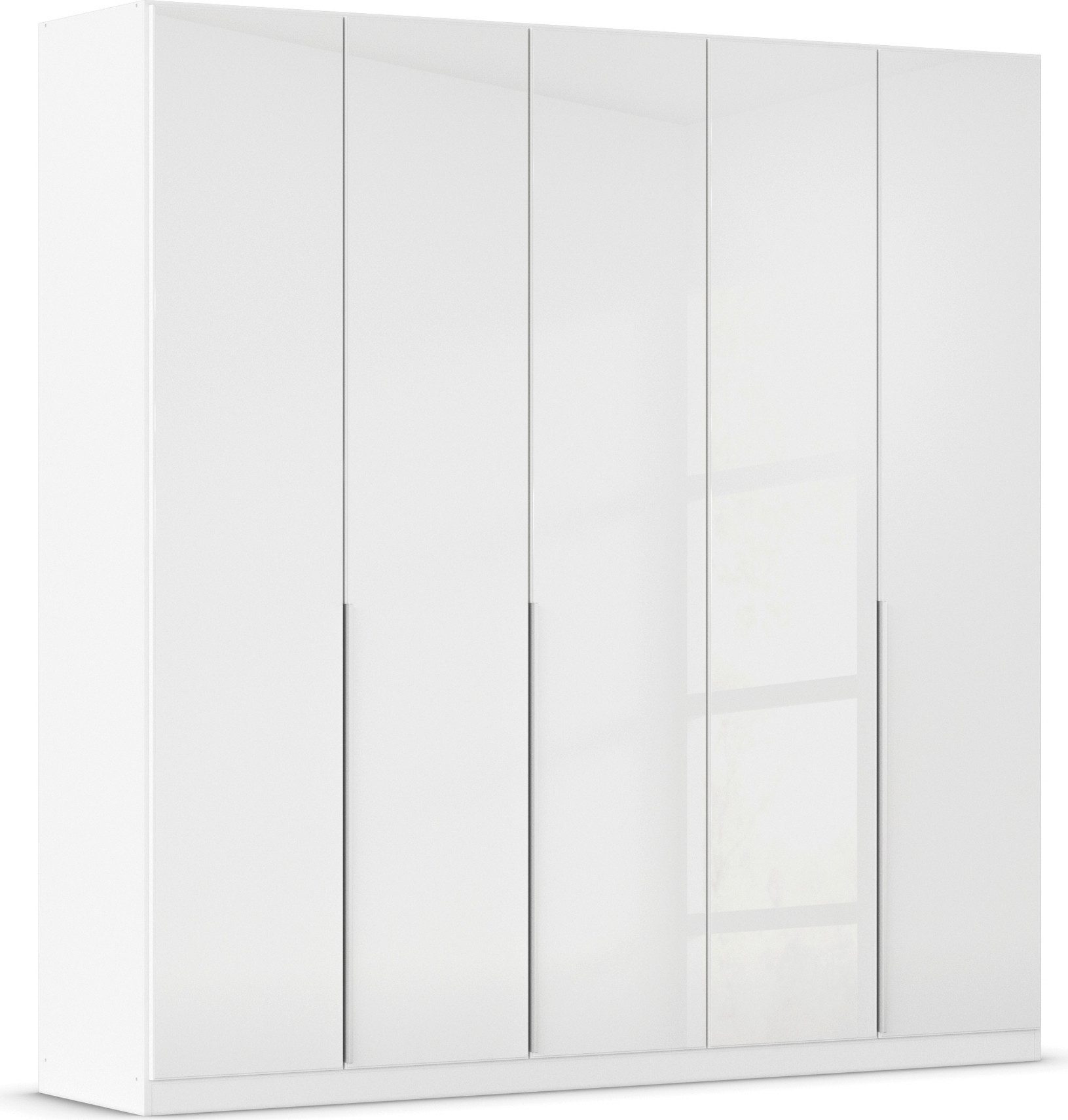 OTTO home Drehtürenschrank Kleiderschrank Kleiderschränke Schrank Garderobe AGORDO mit Glasfront (in zwei Griff-Farben, Breiten 91-405 cm) durchdachte Innenausstattung, in 8 Breiten und 2 Höhen MADE IN GERMANY