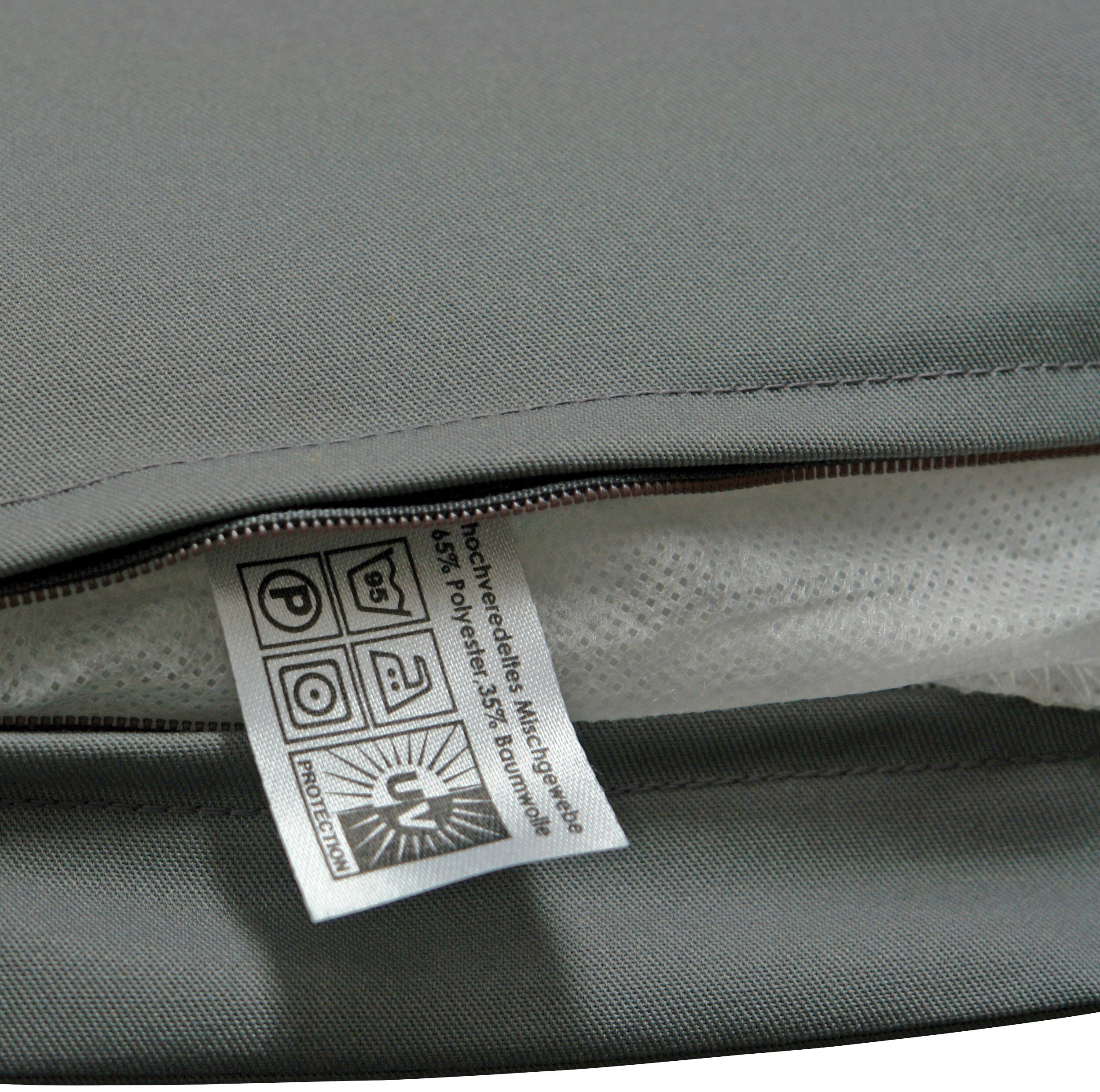 Grau - extra 6er Sitzkissen - Set, indoba Premium, IND-70424-AUSK-6 dick