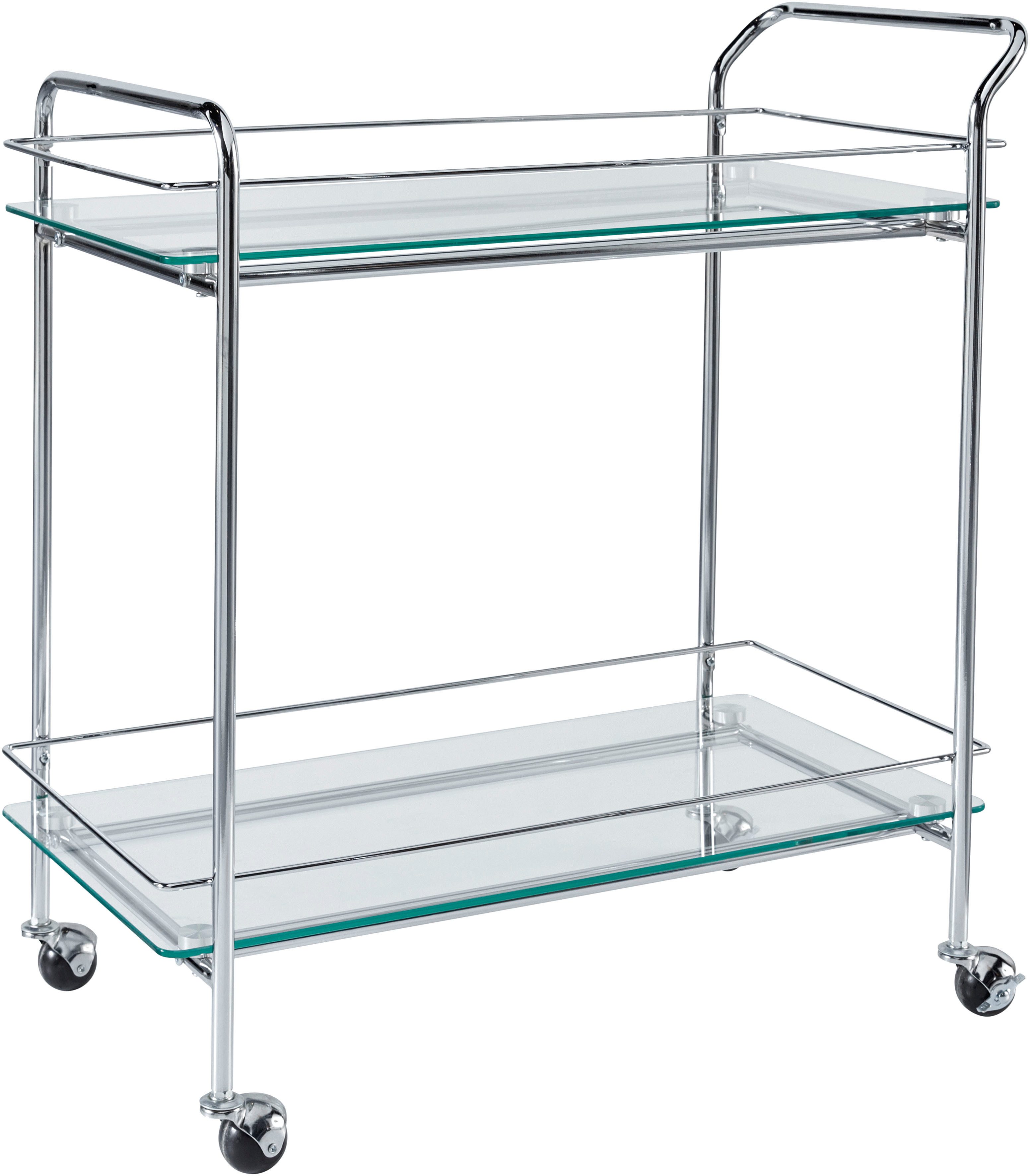 LeGer Home by Lena Gercke Rollwagen Alimore, mit Glasablagen und Rollen, Modernes Design, Breite 75 cm, Höhe 80 cm. Reduzierter Preis € 159,99. Unverbindliche Preisempfehlung € 259,99