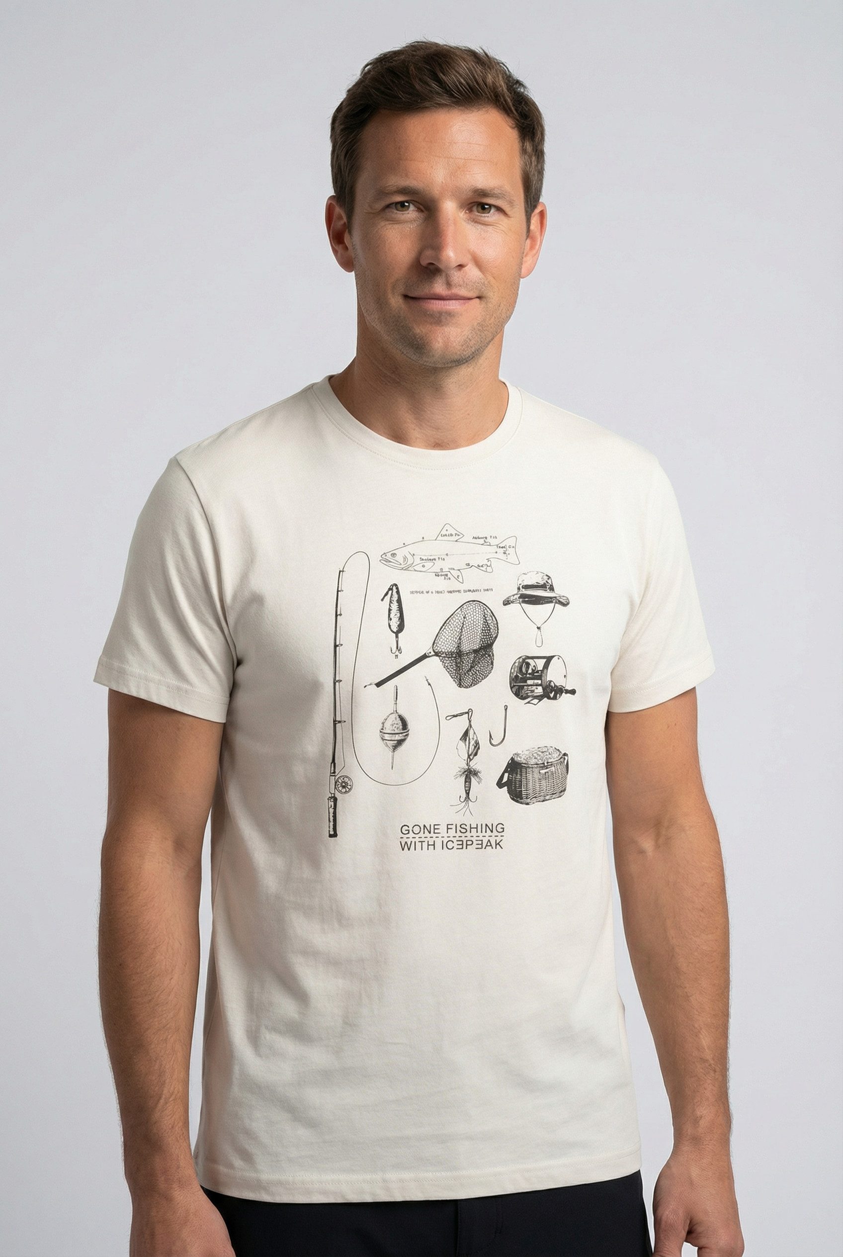 Icepeak T-Shirt MILLINGTON Print T-Shirt, aus Baumwolle