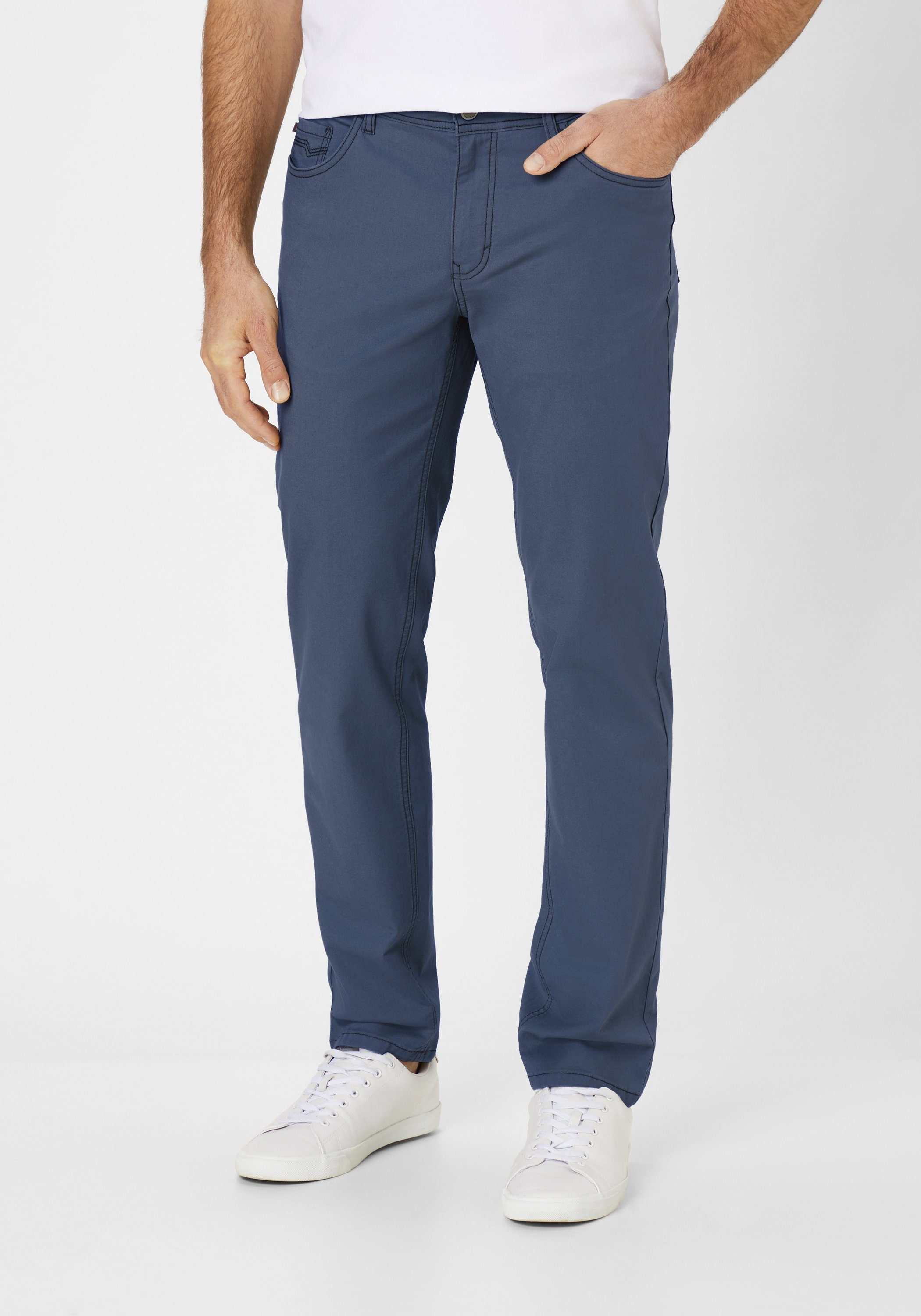 Redpoint Stoffhose MILTON Straight-Fit 5-Pocket Hose mit Stretch blue