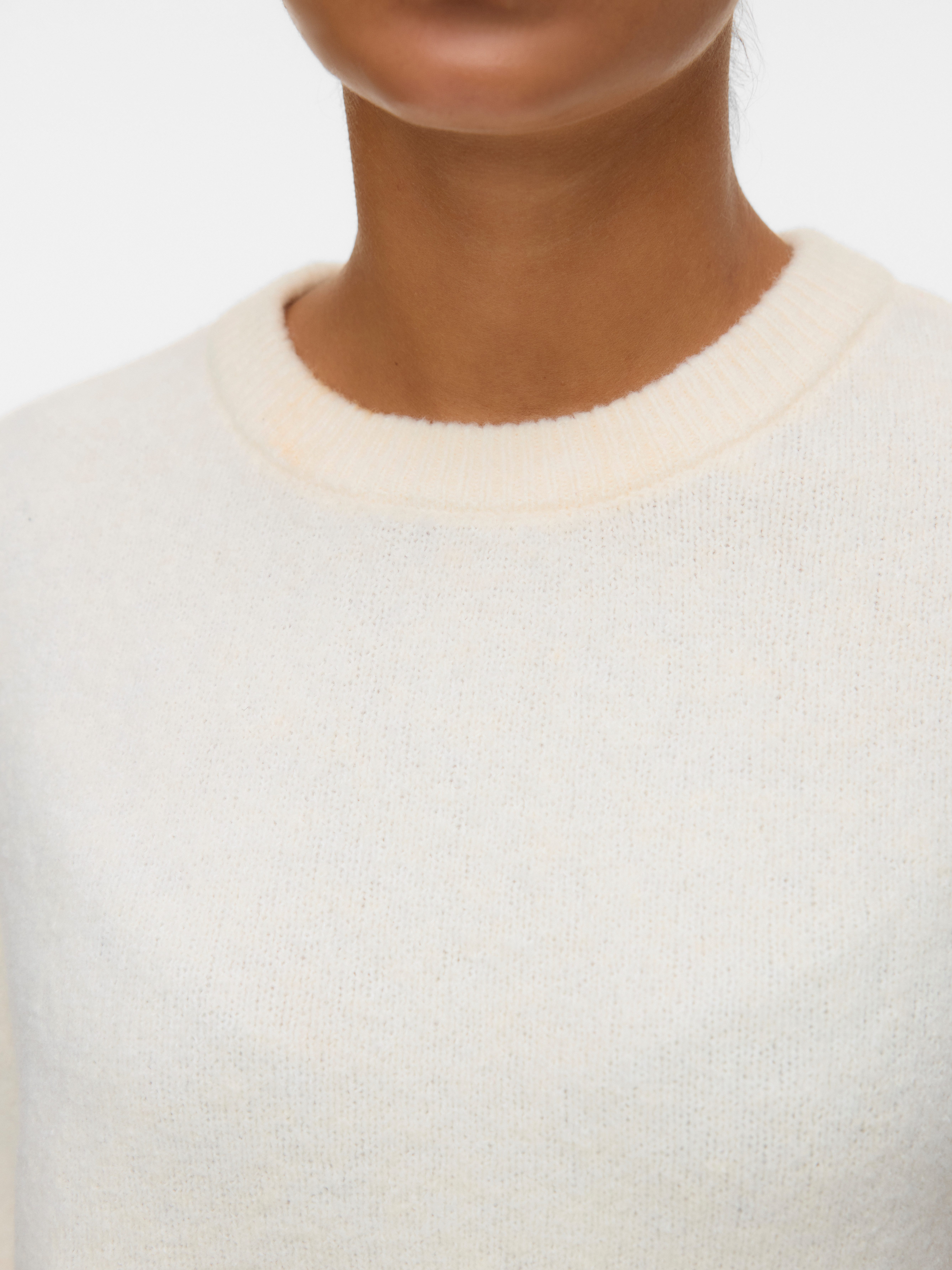 Vero Moda Rundhalspullover VMBOOM 2/4 O-NK OVERSIZE PULLOVE GA NOOS Materialmix, loose fit