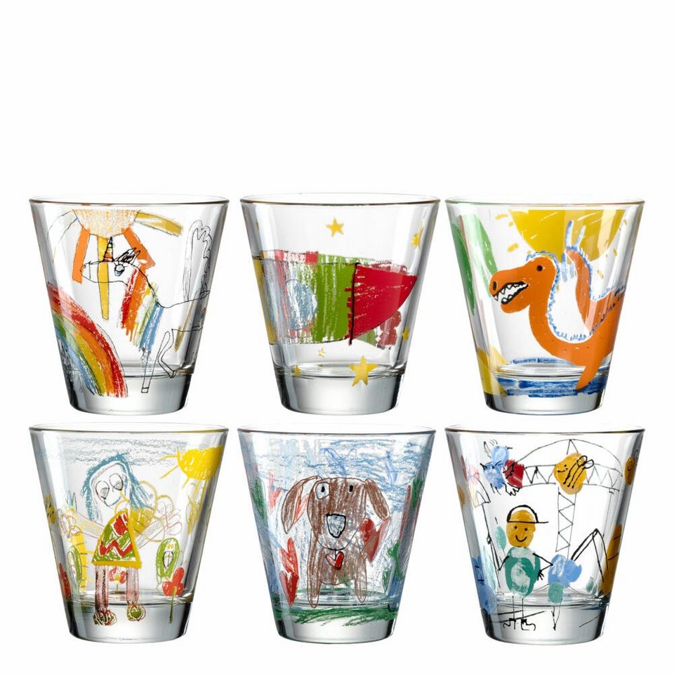 LEONARDO Glas Bambini 6-tlg., 215 ml, Glas, ideal für den Alltag