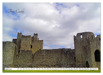 CALVENDO Wandkalender Irland - Abteien und Burgen (Premium, hochwertiger DIN A2 Wandkalender 2023, Kunstdruck in Hochglanz)