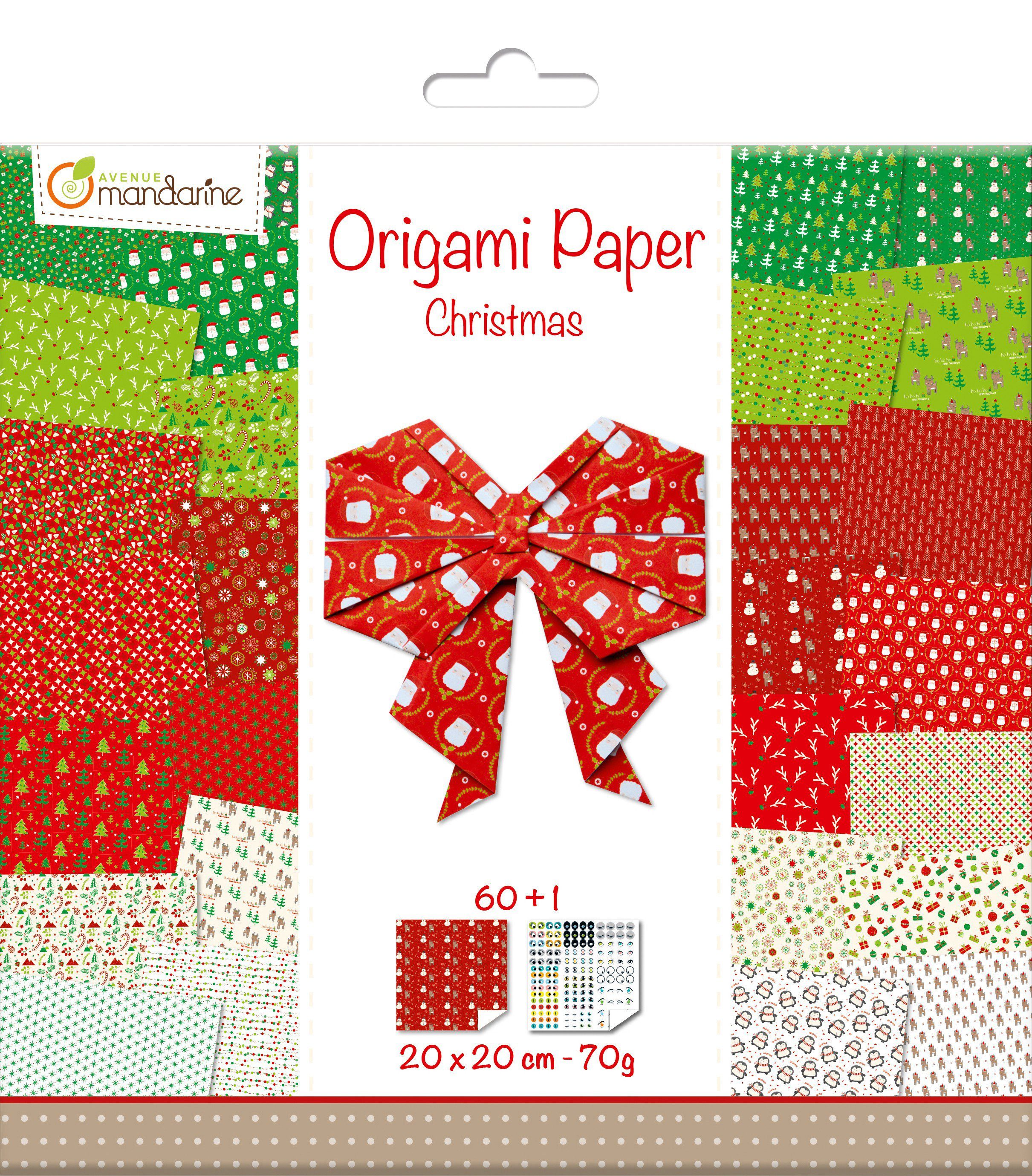Weihnachten, 60 Avenue Blatt, Kraftpapier 70 g/qm Mandarine
