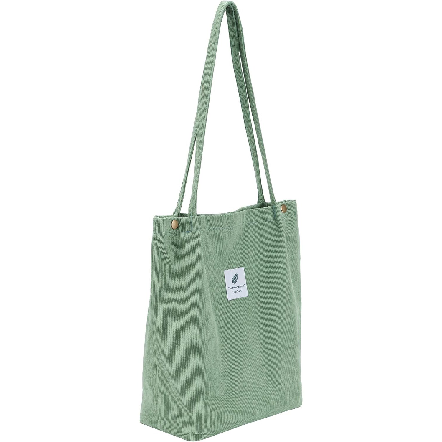 OKWISH Handtasche Kordsamtschultertasche Tote Bag Freizeittasche Alltagstas günstig online kaufen