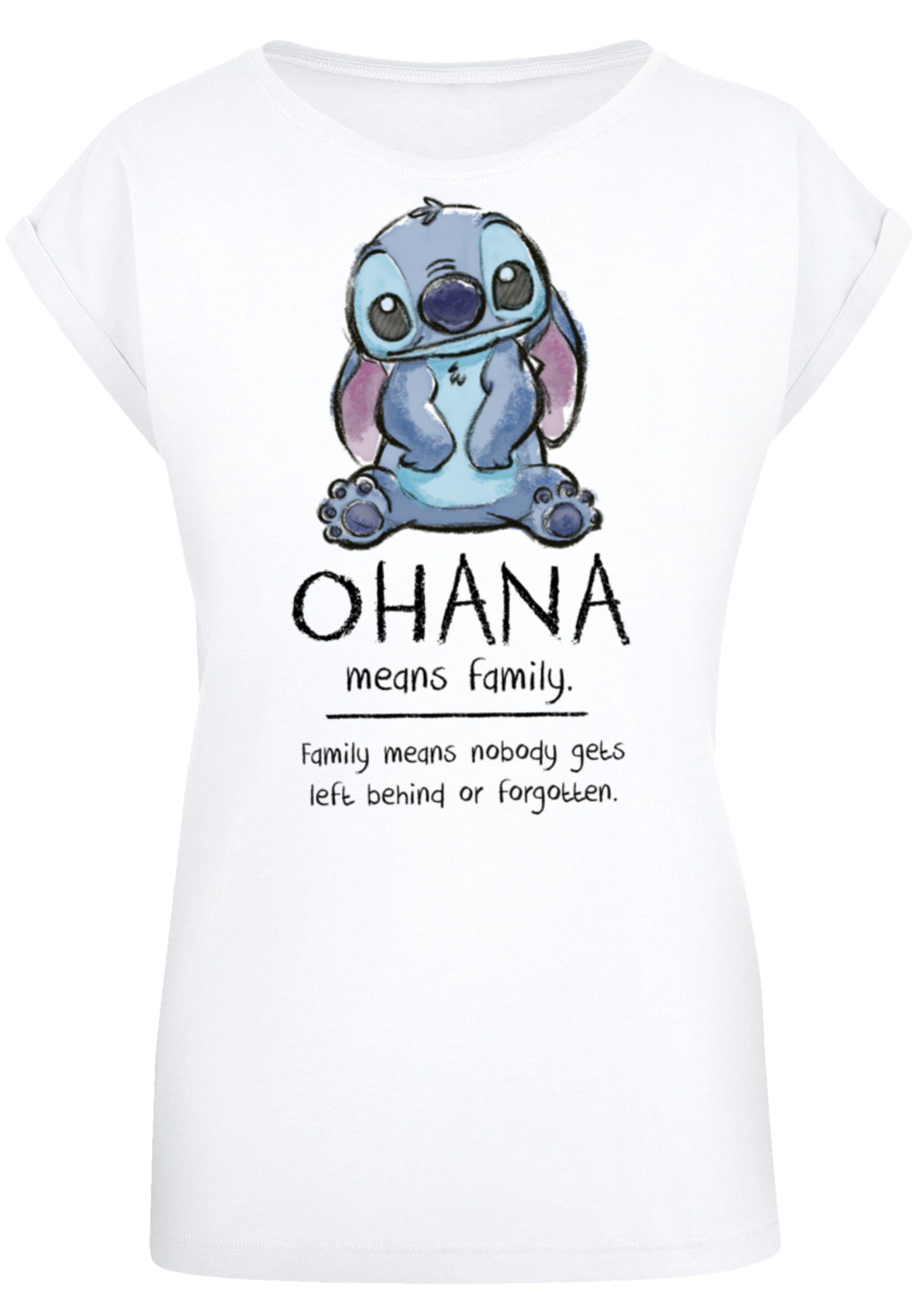 F4NT4STIC Qualität, Ohana Premium T-Shirt Means & Family Family Lilo Means & Stitch Stitch Disney Lilo Ohana Disney