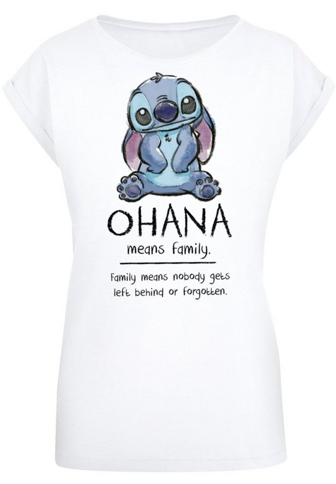 F4NT4STIC T-Shirt Disney Lilo & Stitch Ohana Means Family Premium Qualität,  Disney Lilo & Stitch Ohana Means Family