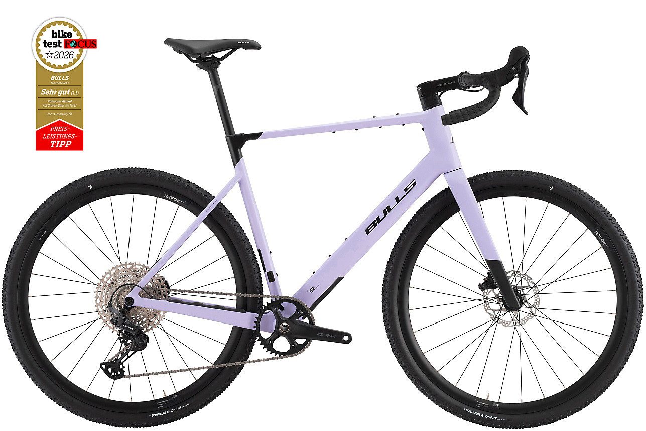 Bulls Gravelbike Bulls Machete RX 1 lila 2026, 12 Gang SHIMANO GRX RD-RX822, Kettenschaltung