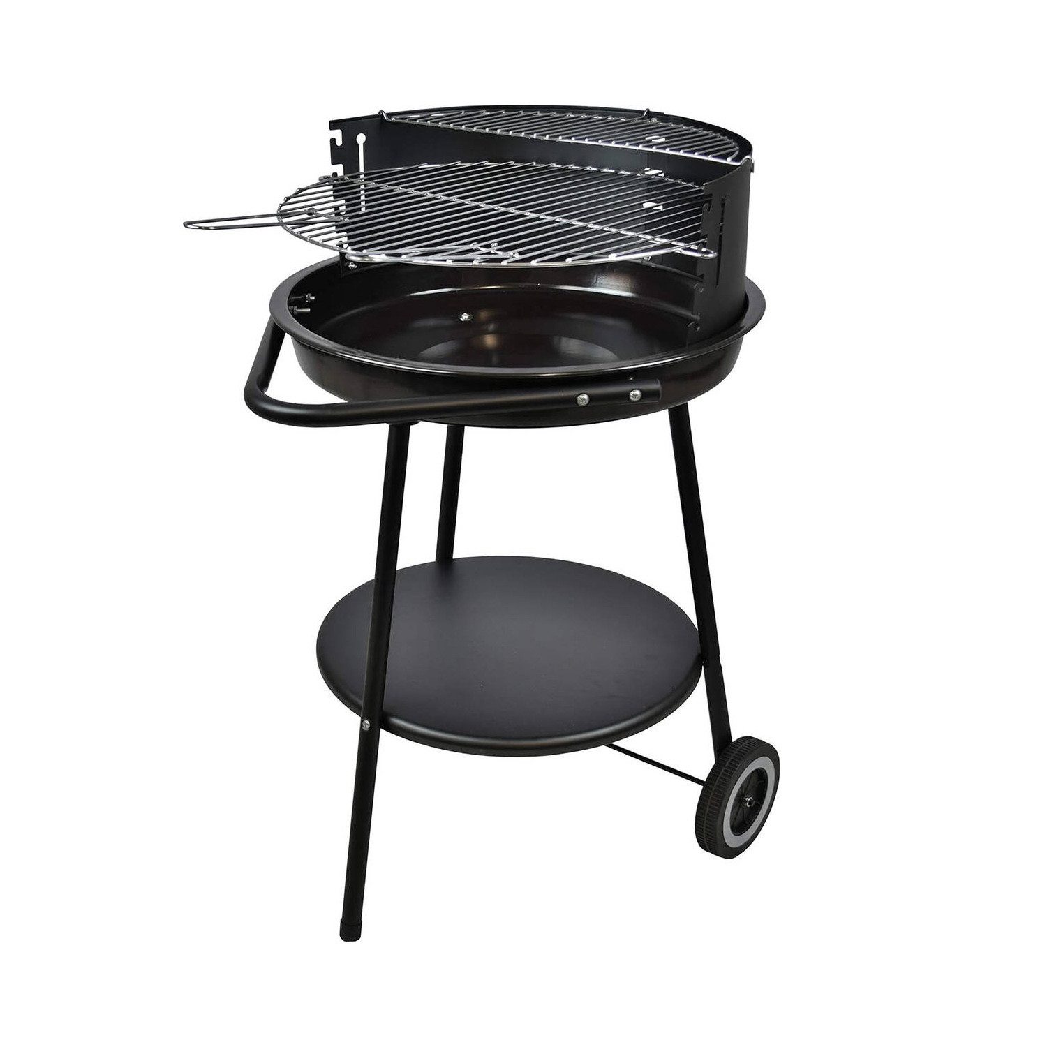 Activa Holzkohlegrill Johannesburg, Einzeln, mit Transporträdern & Bodenablagefläche, Warmhalterost, Grillrosthöhenverstellung
