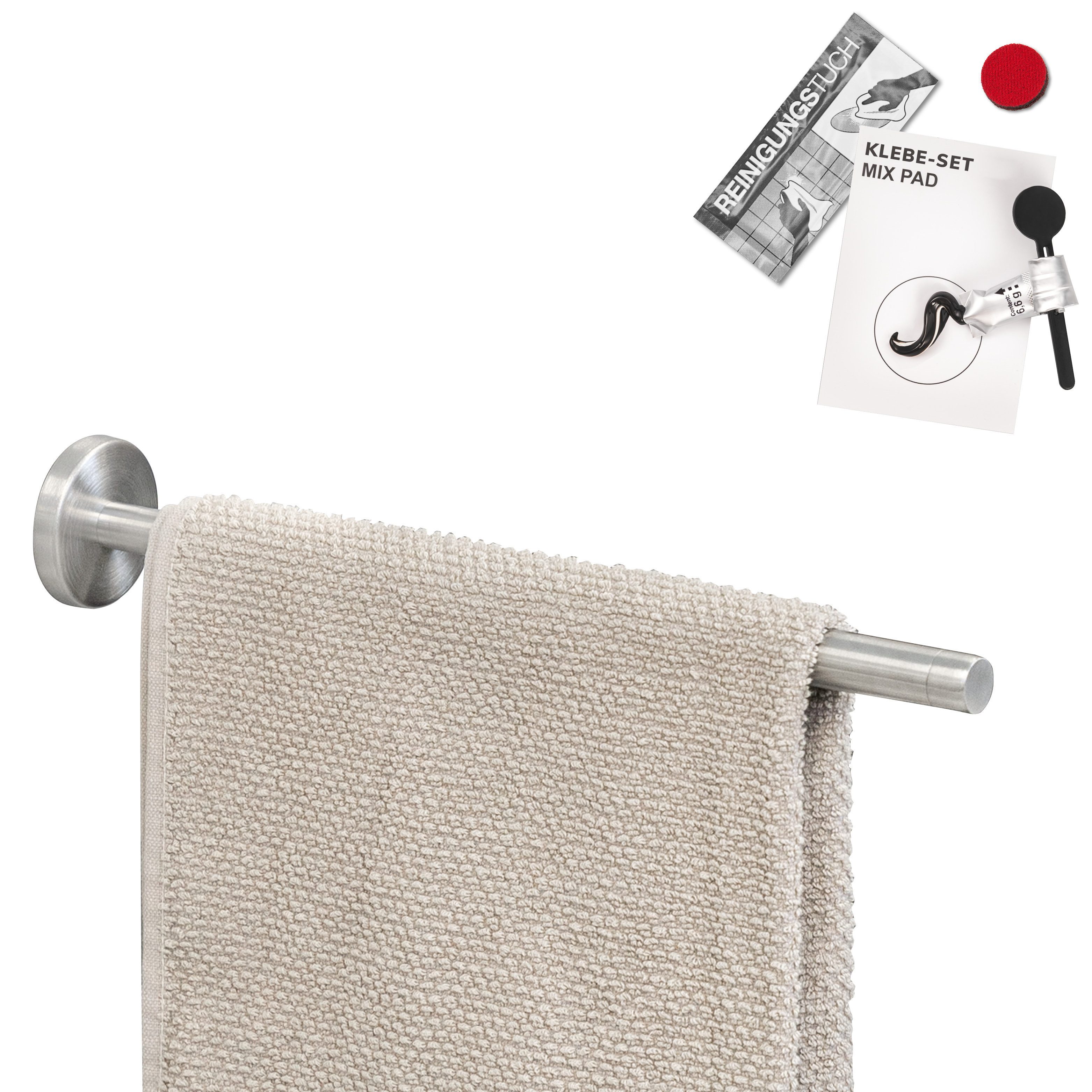 bremermann Teleskop-Handtuchhalter Bad-Serie PIAZZA - inkl. Klebeset, ohne günstig online kaufen